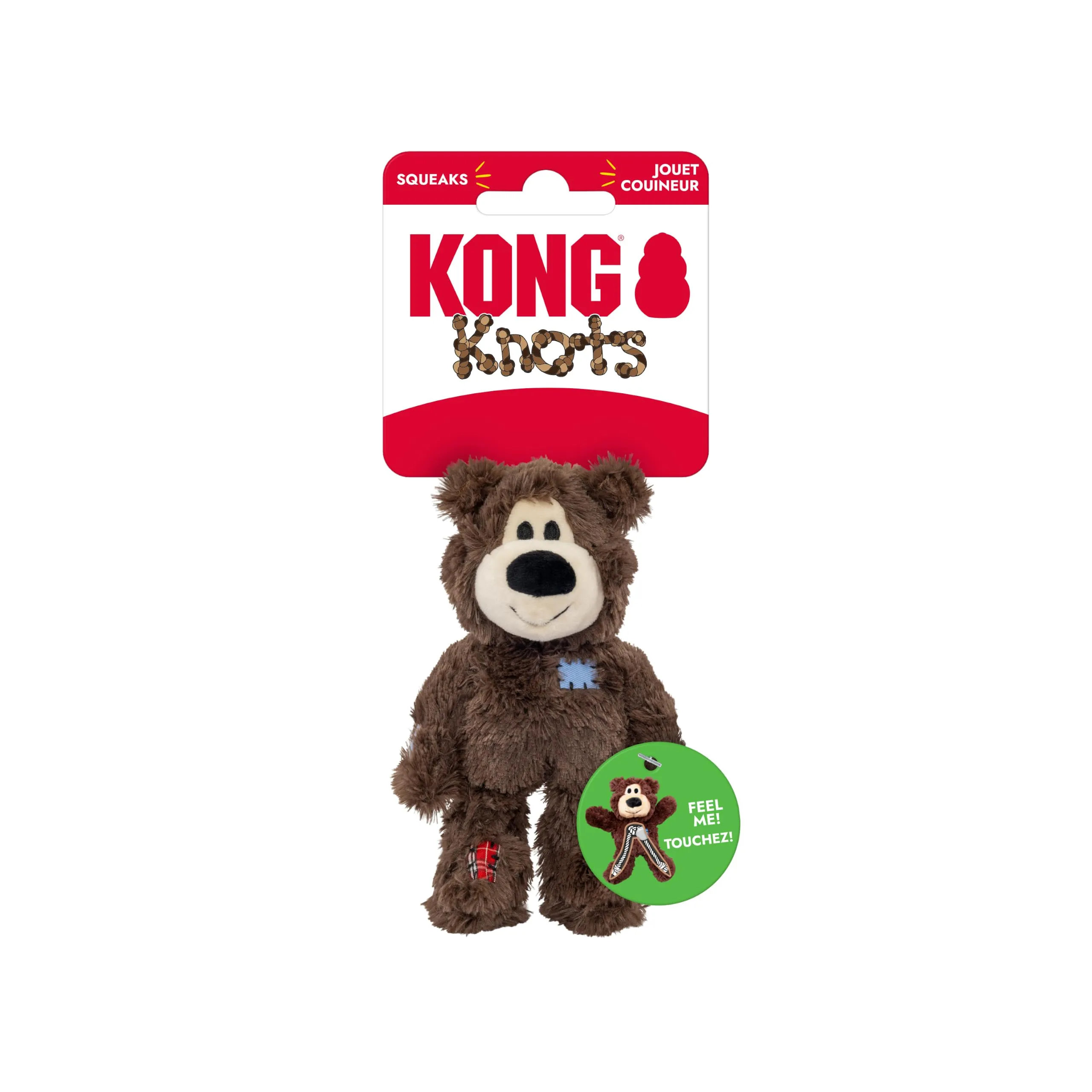 KONG Wild Knots Bear Dog Toy, XS, Assorted Colors - immagine 9