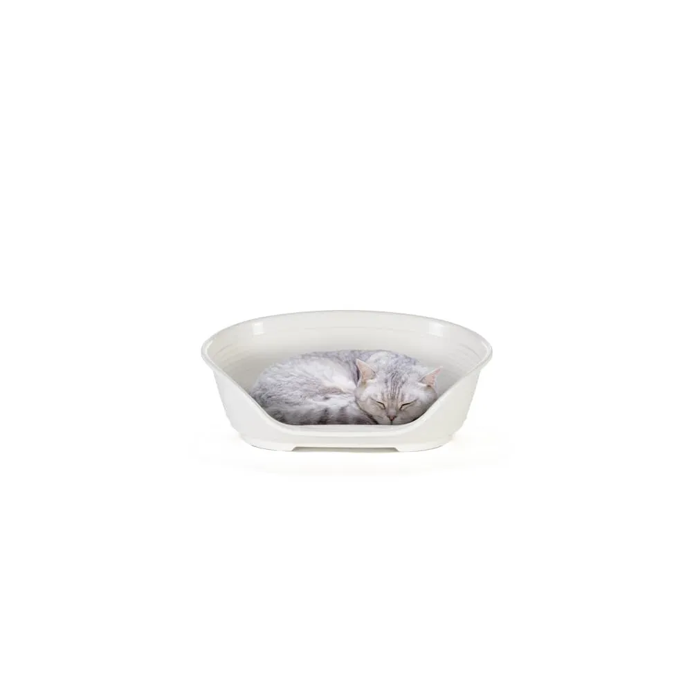 Ferplast Siesta Deluxe Cuccia per cani e gatti, 43 x 28 x 17,5 cm, Bianco - immagine 1