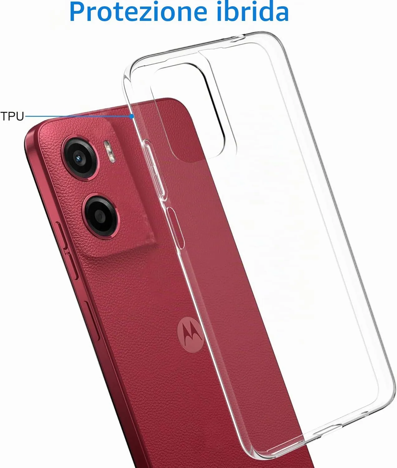 Captor Transparent Soft Silicone Case for Motorola Moto G05 4G - immagine 4