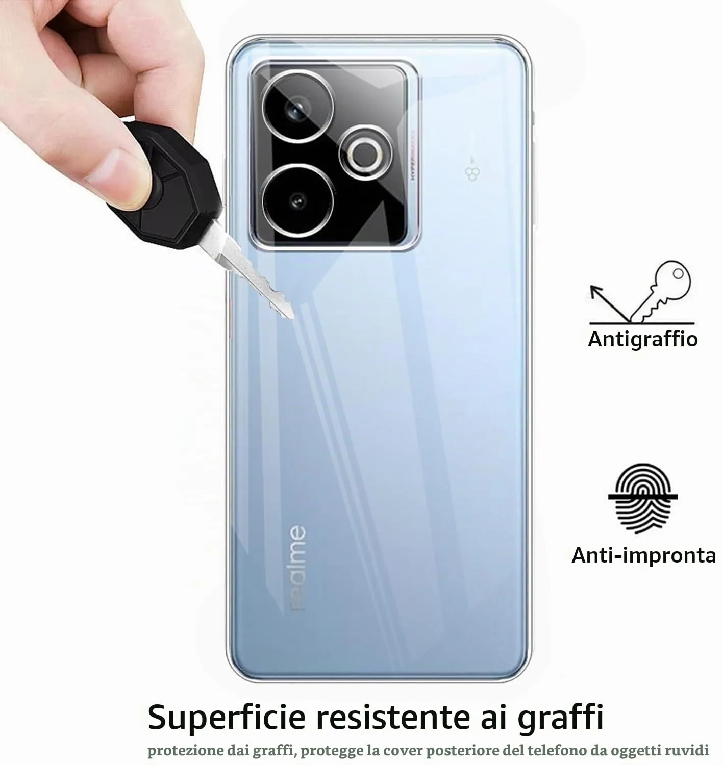 Captor Clear Soft Silicone Case for Realme GT 7T 5G - immagine 5