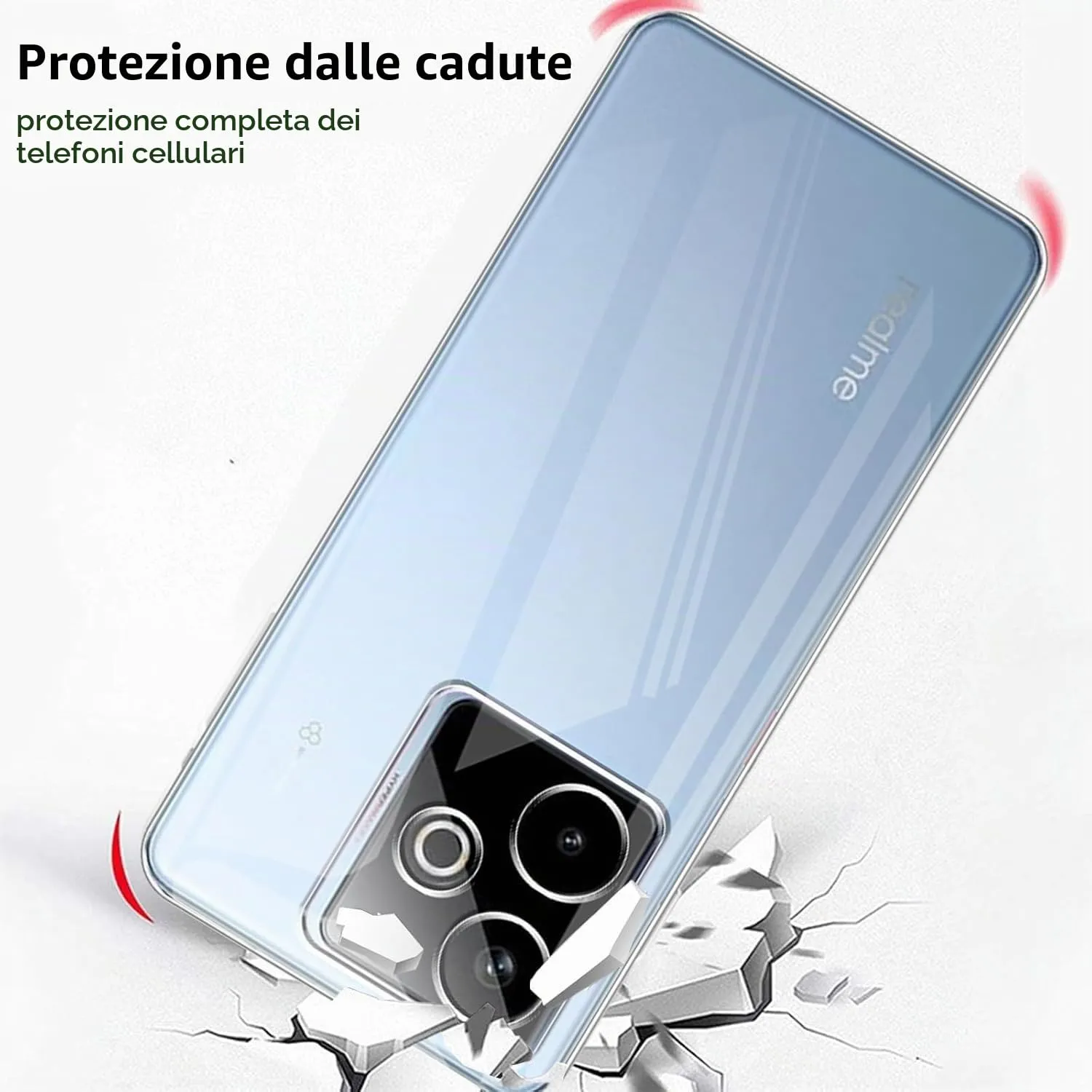 Captor Clear Soft Silicone Case for Realme GT 7T 5G - immagine 6