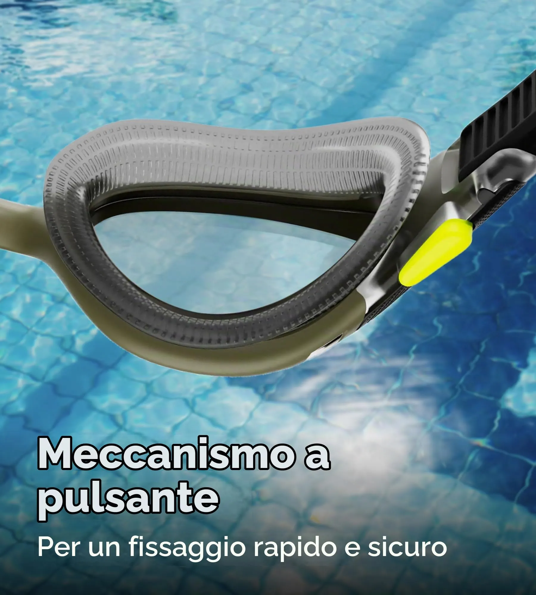 Speedo Unisex Biofuse 2.0 Swimming Goggles, Olive Night/Black/Smoke, One Size - immagine 6