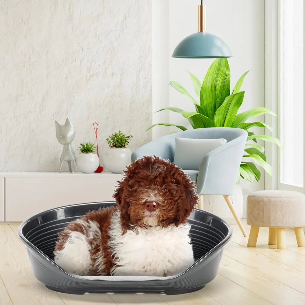 Ferplast Siesta Deluxe 8 Dog Bed, 82 x 59,5 x 25 cm, Black - immagine 3