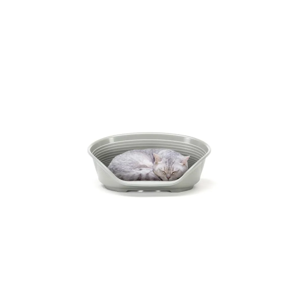 Ferplast Siesta Deluxe Cuccia per Cani e Gatti, 43 x 28 x 17,5 cm, Grigio - immagine 4