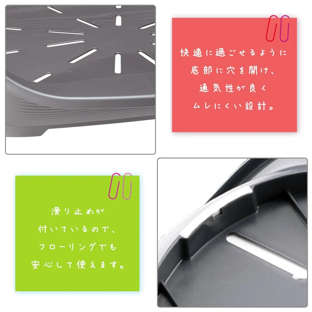 Ferplast Cuccia per Cani e Gatti in Plastica, Taglia 4, 61,5 x 45 x 21,5 cm, Grigio Scuro - immagine 3