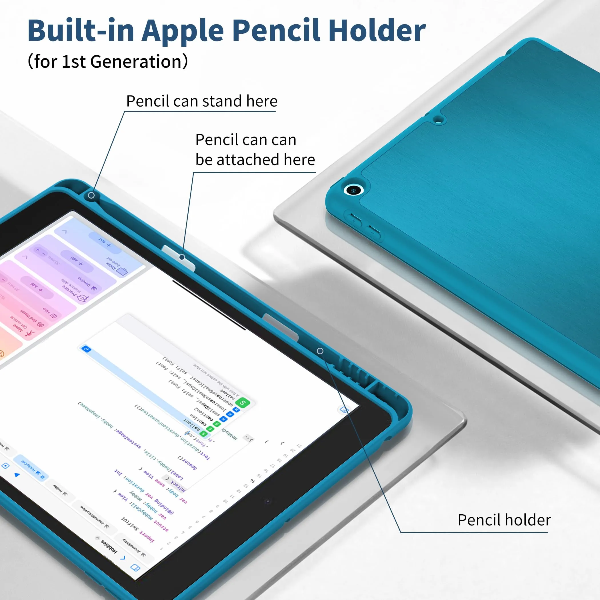 CACOE Cover per iPad 9a/8a/7a Generazione 10.2 pollici - immagine 3