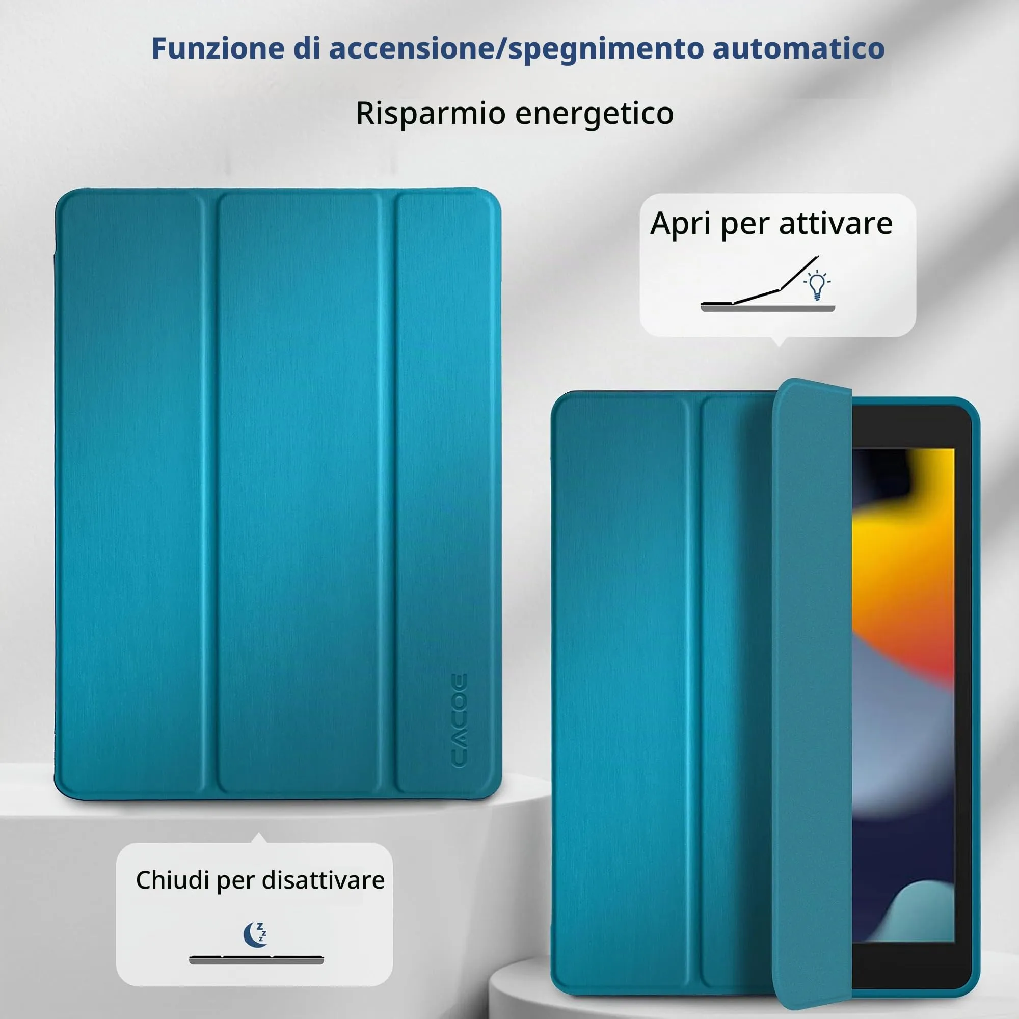 CACOE Cover per iPad 9a/8a/7a Generazione 10.2 pollici - immagine 4