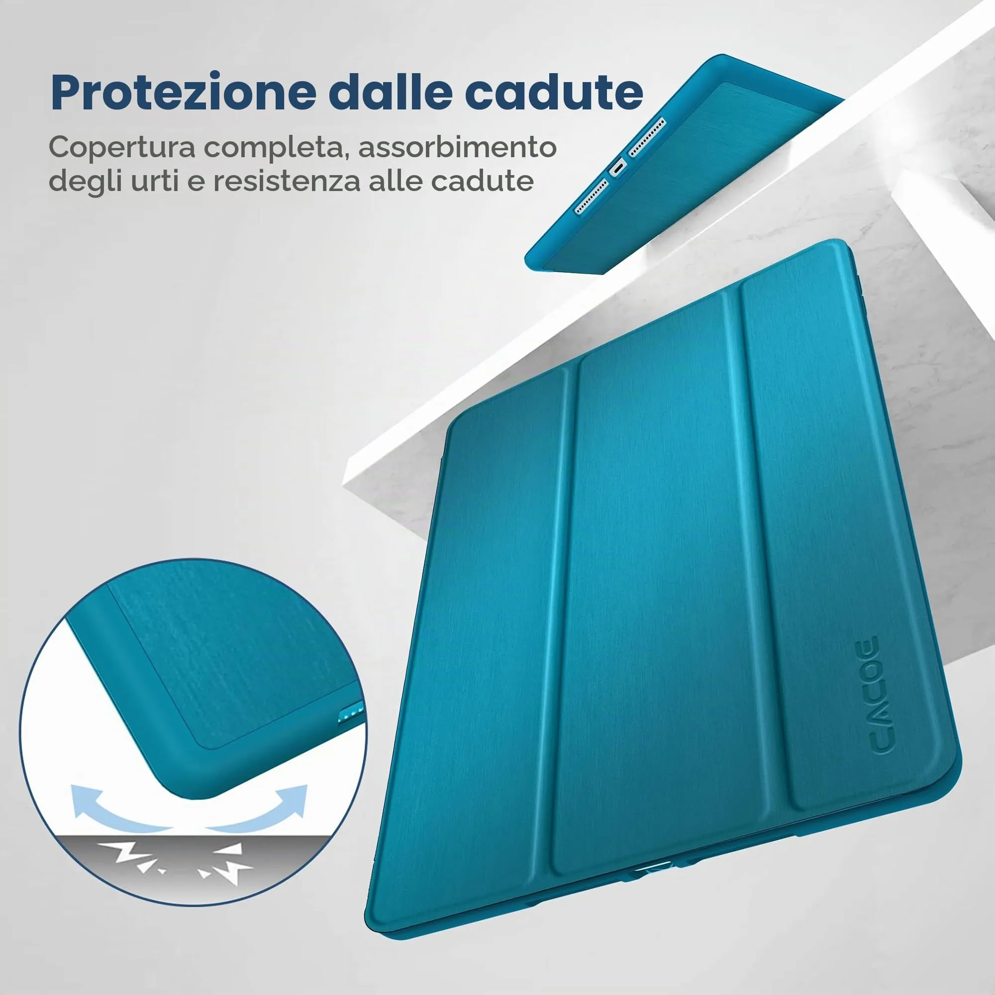 CACOE Cover per iPad 9a/8a/7a Generazione 10.2 pollici - immagine 5