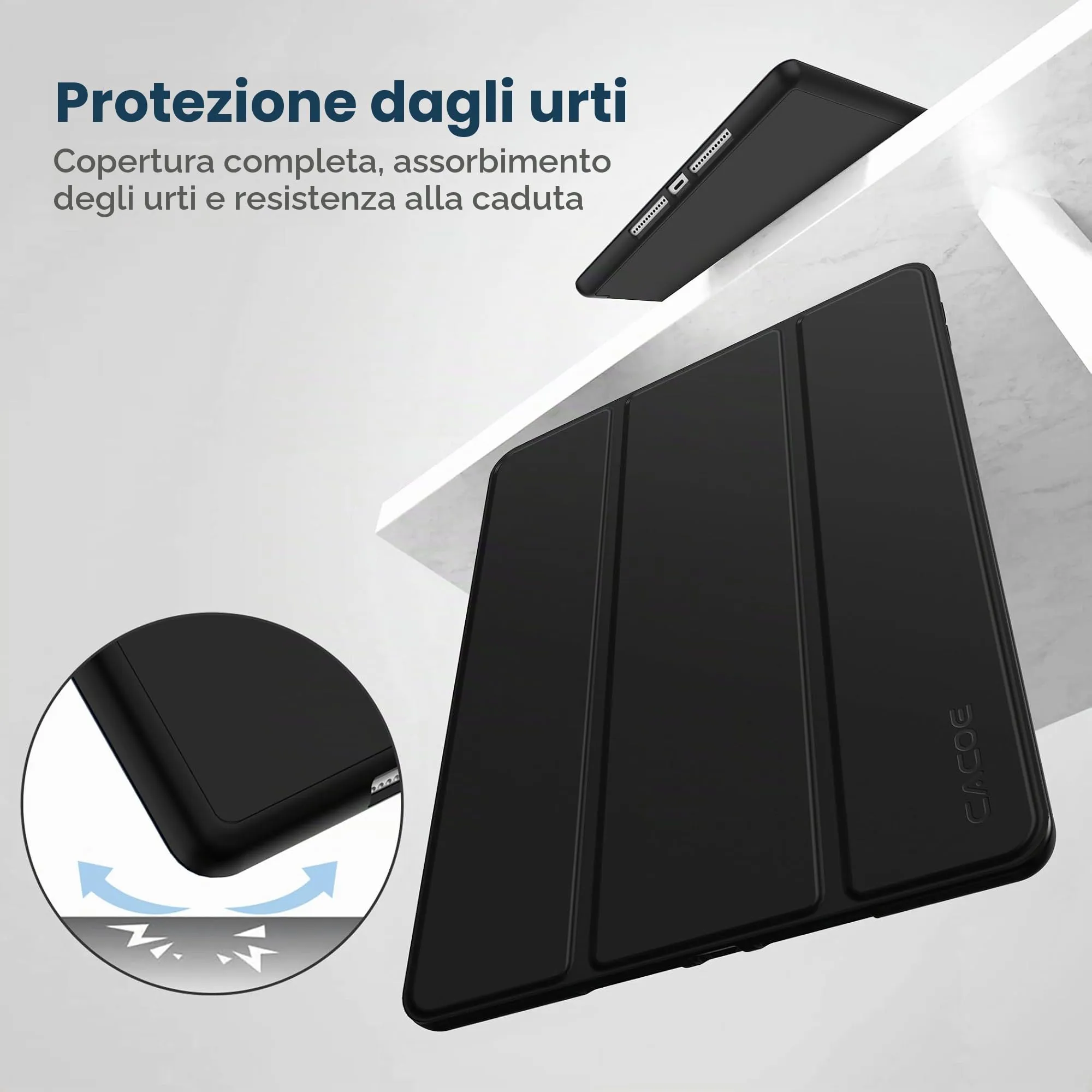 CACOE Cover per iPad 9a / 8a / 7a Generazione (10,2 pollici) con Portapenne - immagine 5
