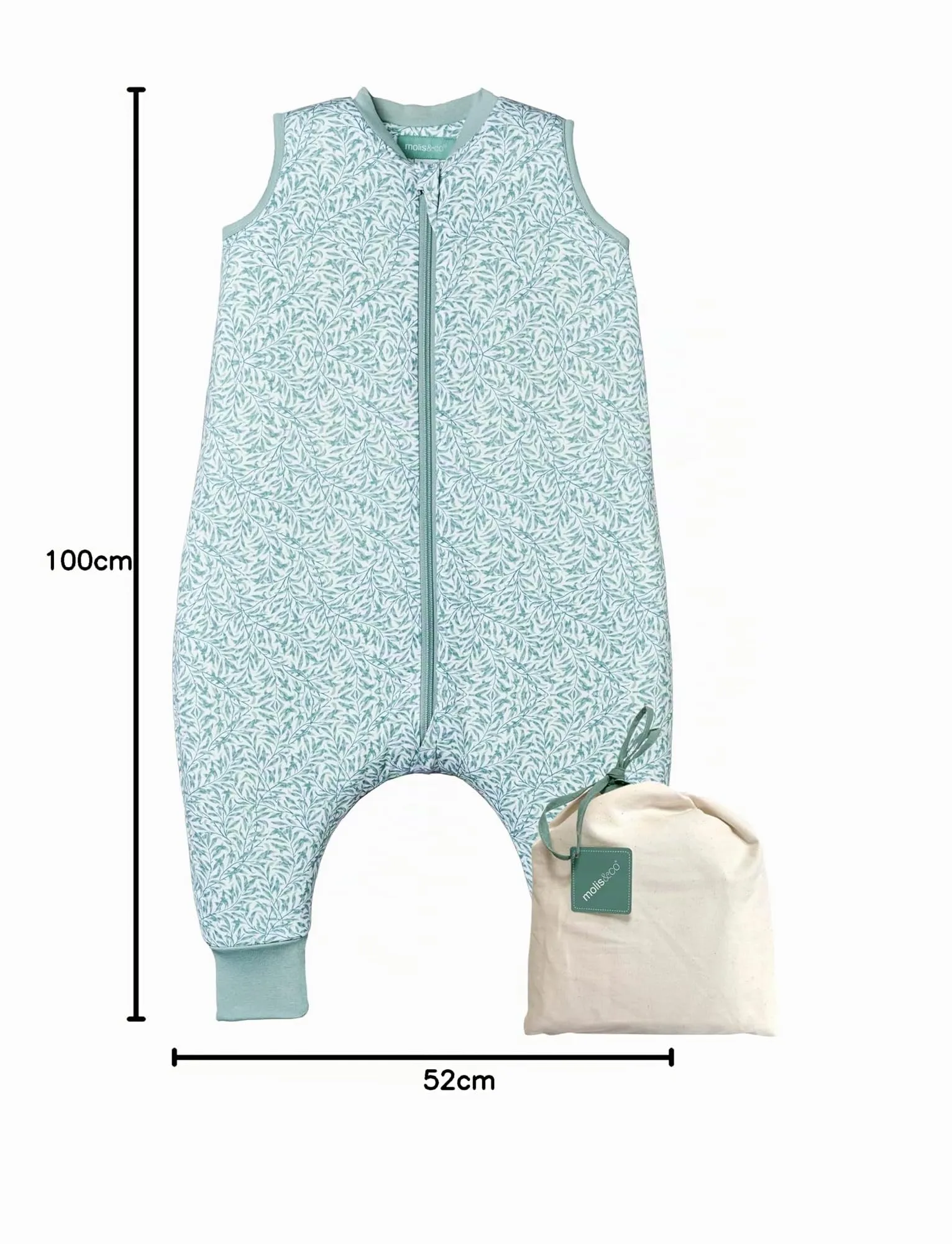 molis&co. Sacco Nanna con piedini Ines II, 1 TOG, 100% Cotone Oeko-TEX 100, 4 anni - immagine 10