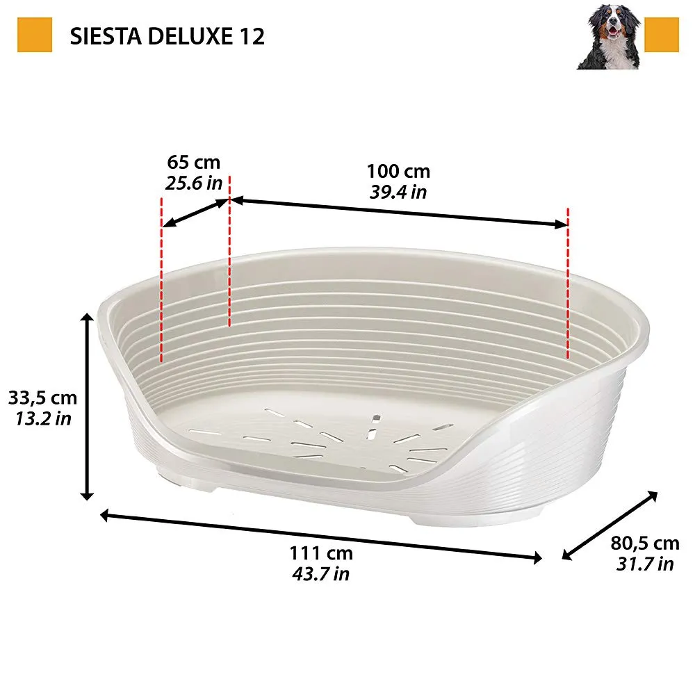 Ferplast Cuccia Cani in Plastica, Taglia 12, 111 x 80,5 x 33,5 cm, Tortora - immagine 4