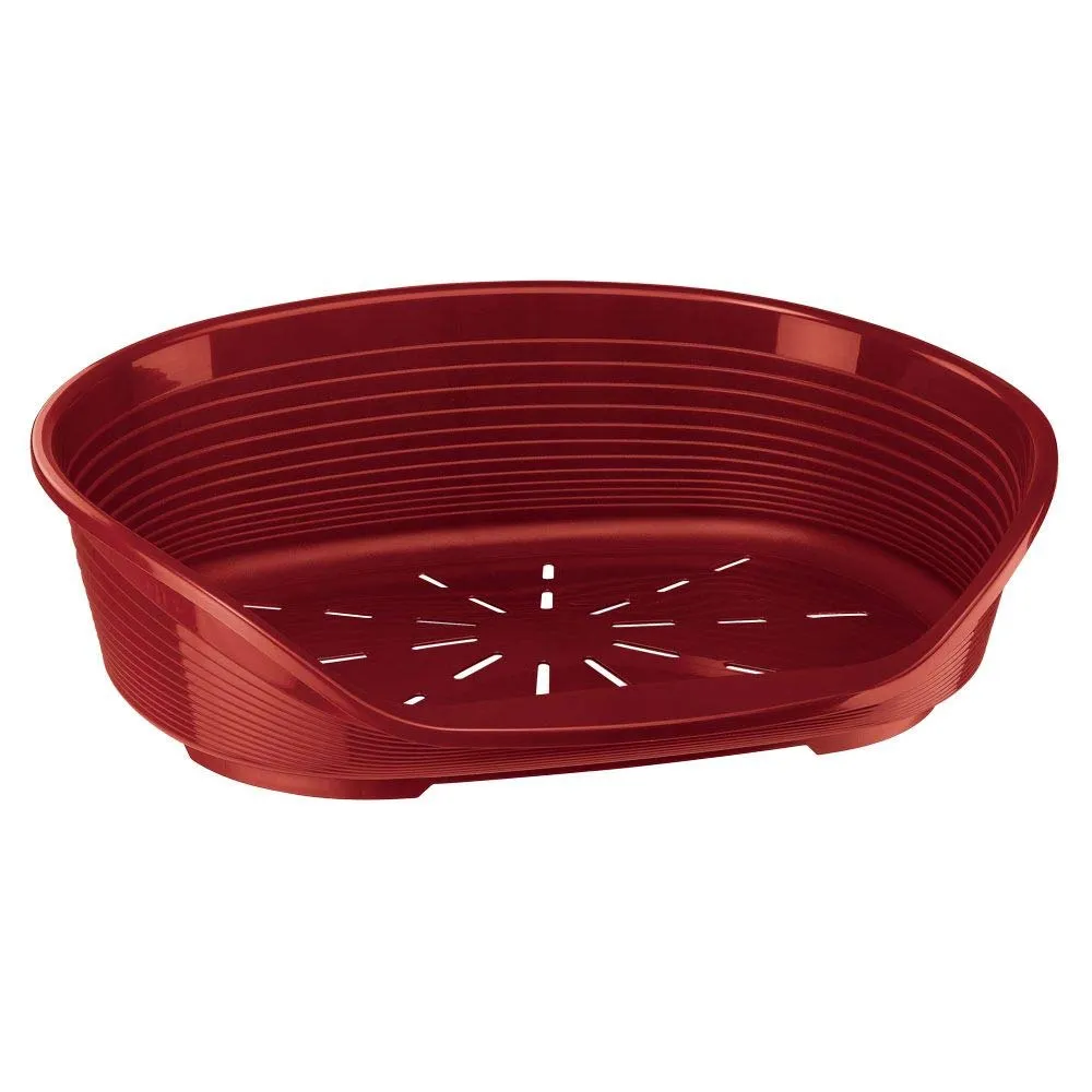 Ferplast Cuccia per Cani e Gatti in Plastica, Taglia 8, 82 x 59,5 x 25 cm, Bordeaux - immagine 1