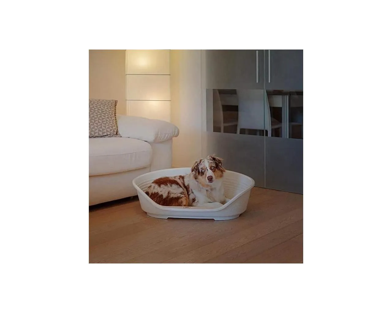 Ferplast Siesta Deluxe Cuccia per cani e gatti, Grigio, 74 x 48 x 25 cm - immagine 2