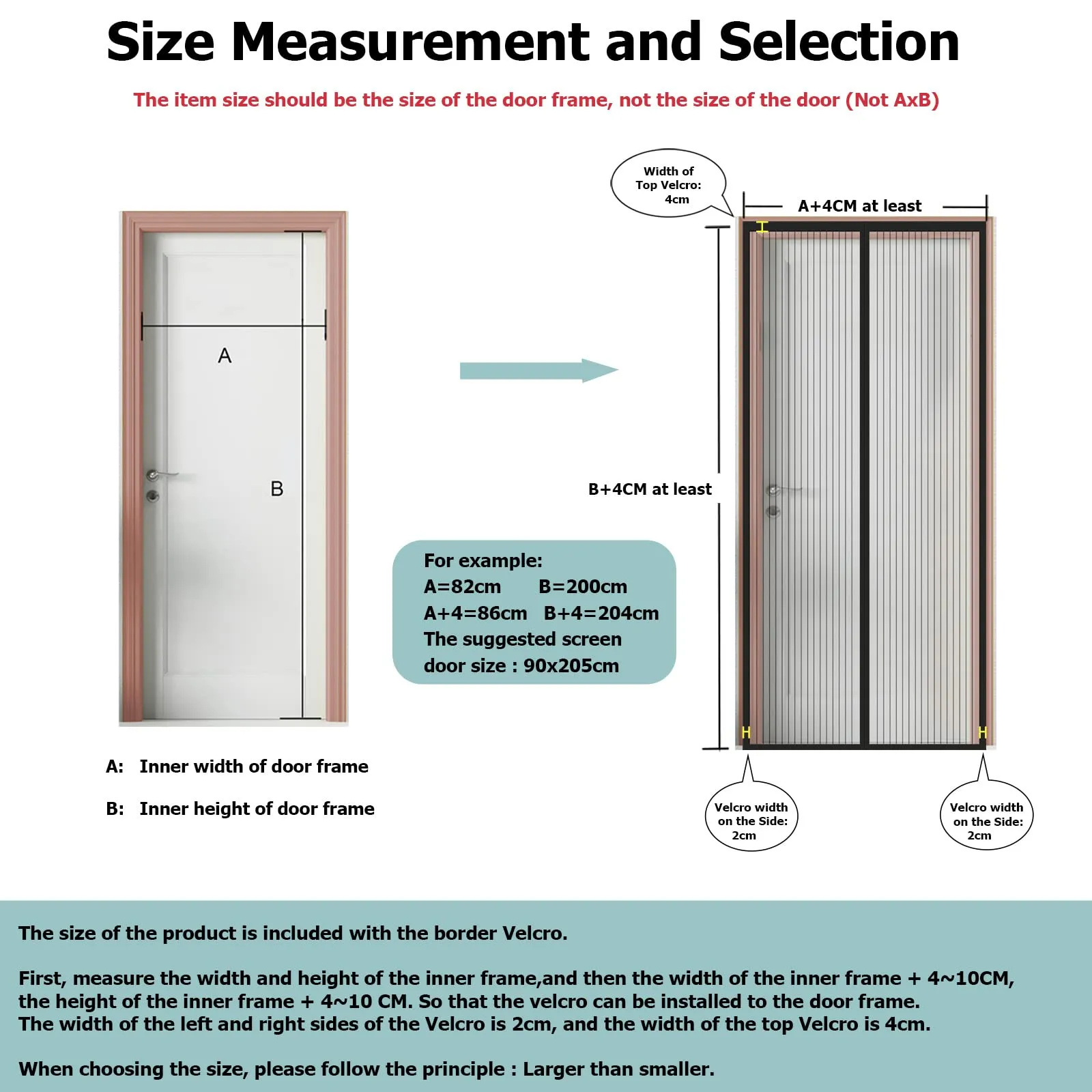 WENT Zanzariera Magnetica per Porte, 85x200 cm, Bianco - immagine 5