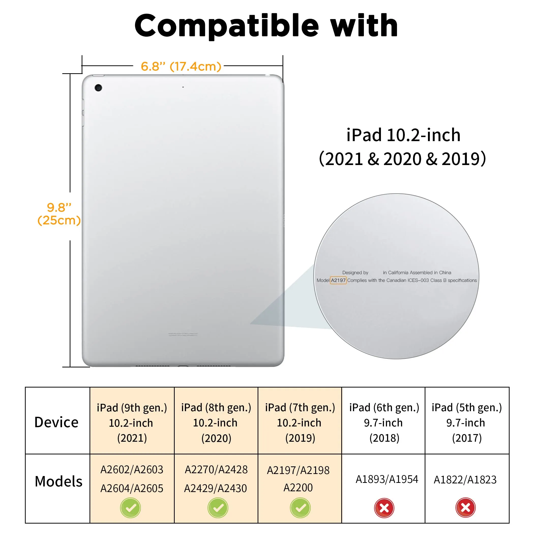 CACOE Cover per iPad 9a / 8a / 7a Generazione 10.2 pollici - immagine 2