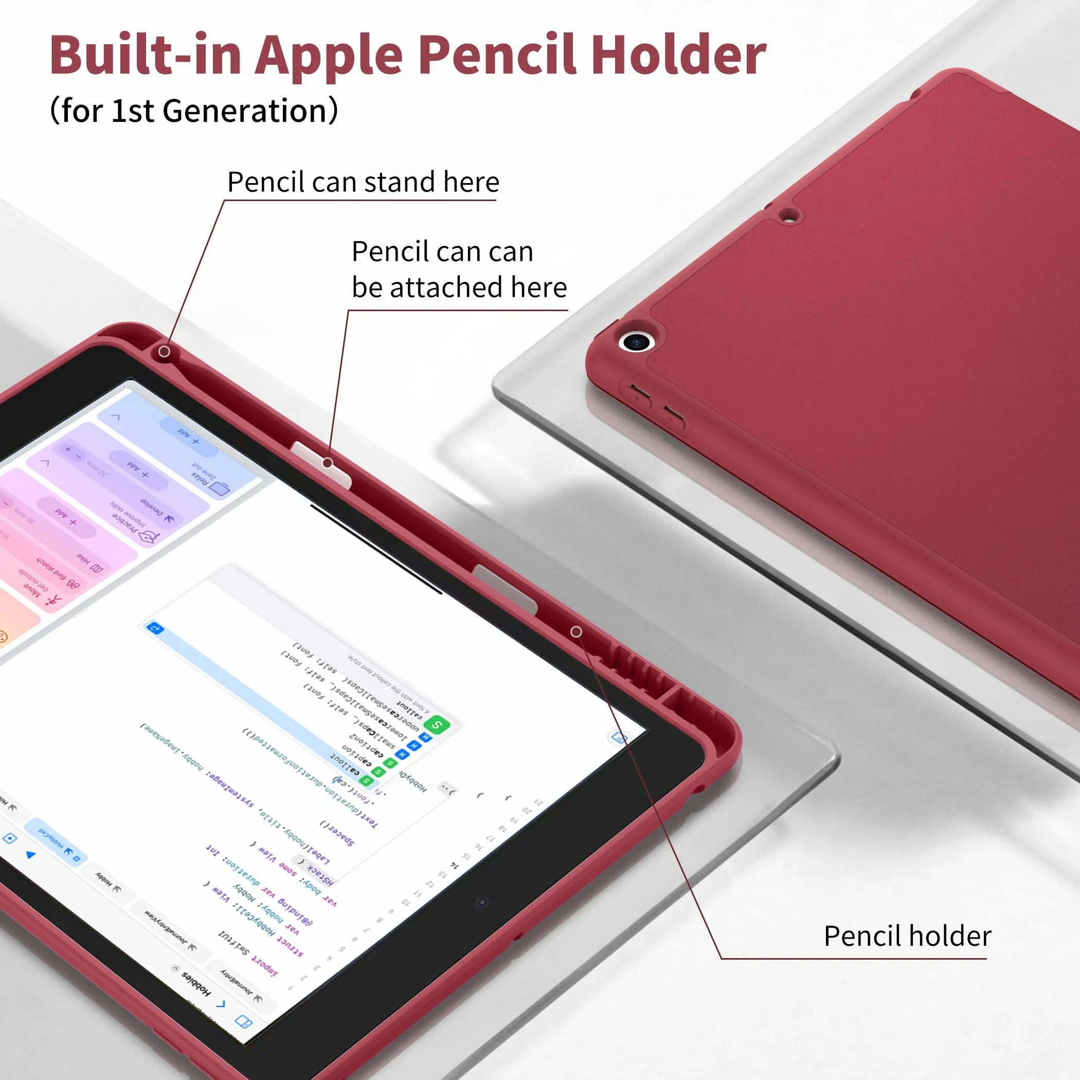 CACOE Cover per iPad 9a / 8a / 7a Generazione 10.2 pollici - immagine 3