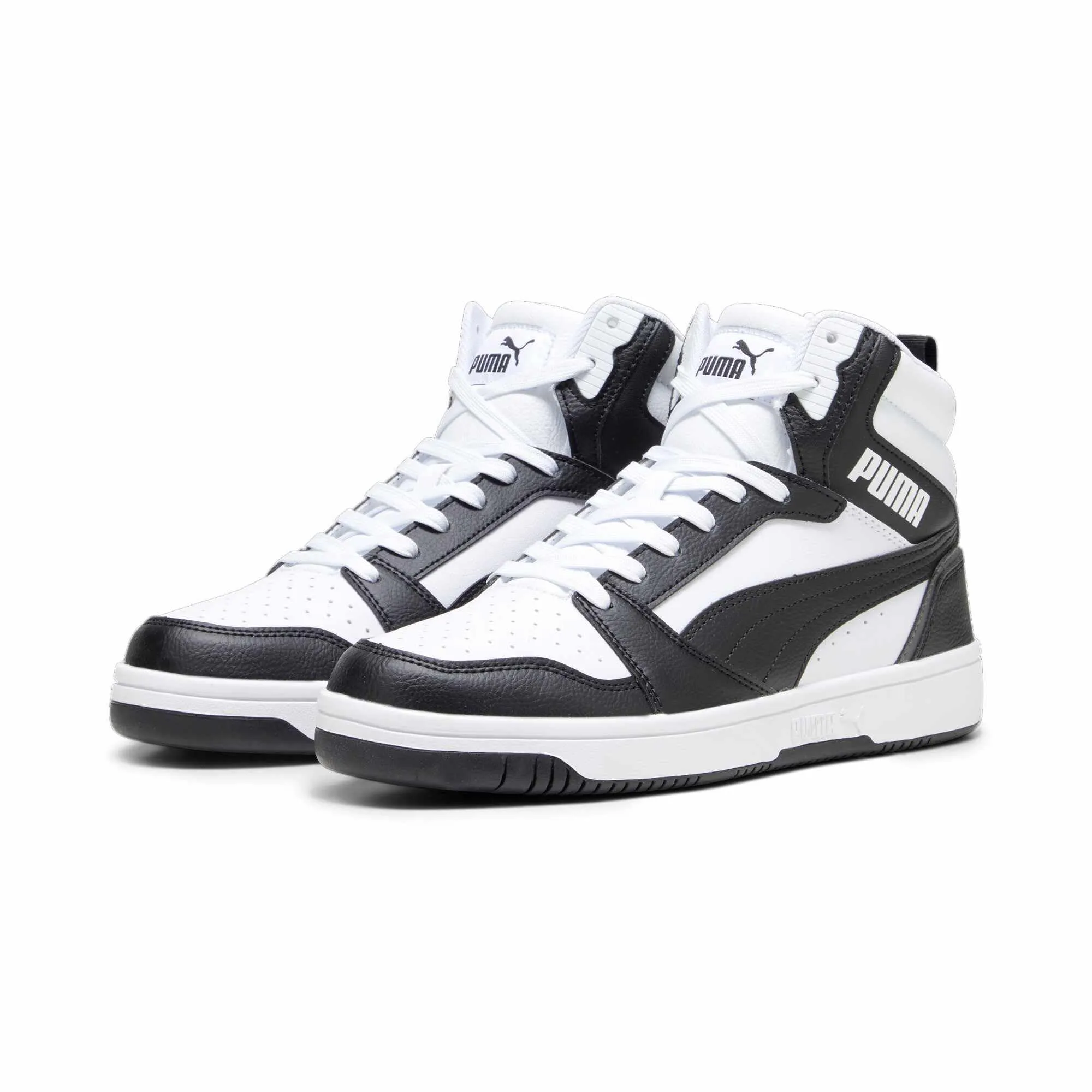 PUMA Rebound V6 Unisex Adult Sneakers - White Black Shadow Gray White, 38 EU - immagine 8