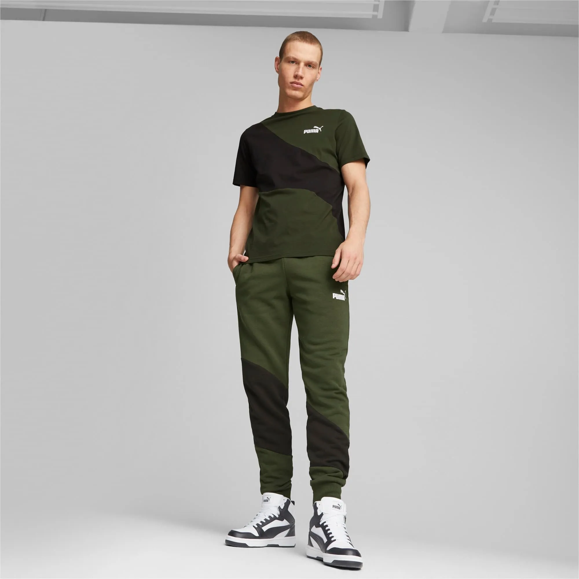 PUMA Rebound V6 Unisex Sneakers - White Black Shadow Gray White, 48.5 EU - immagine 2