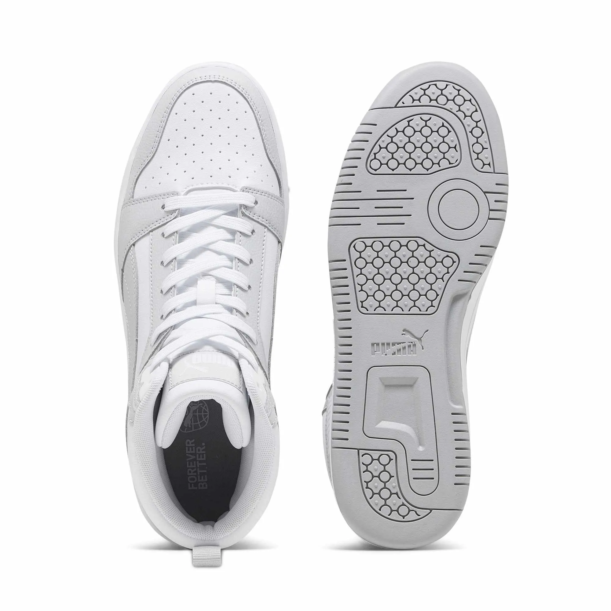 PUMA Rebound V6 Unisex Adult Sneakers - White Ash Gray, 41 EU - immagine 6