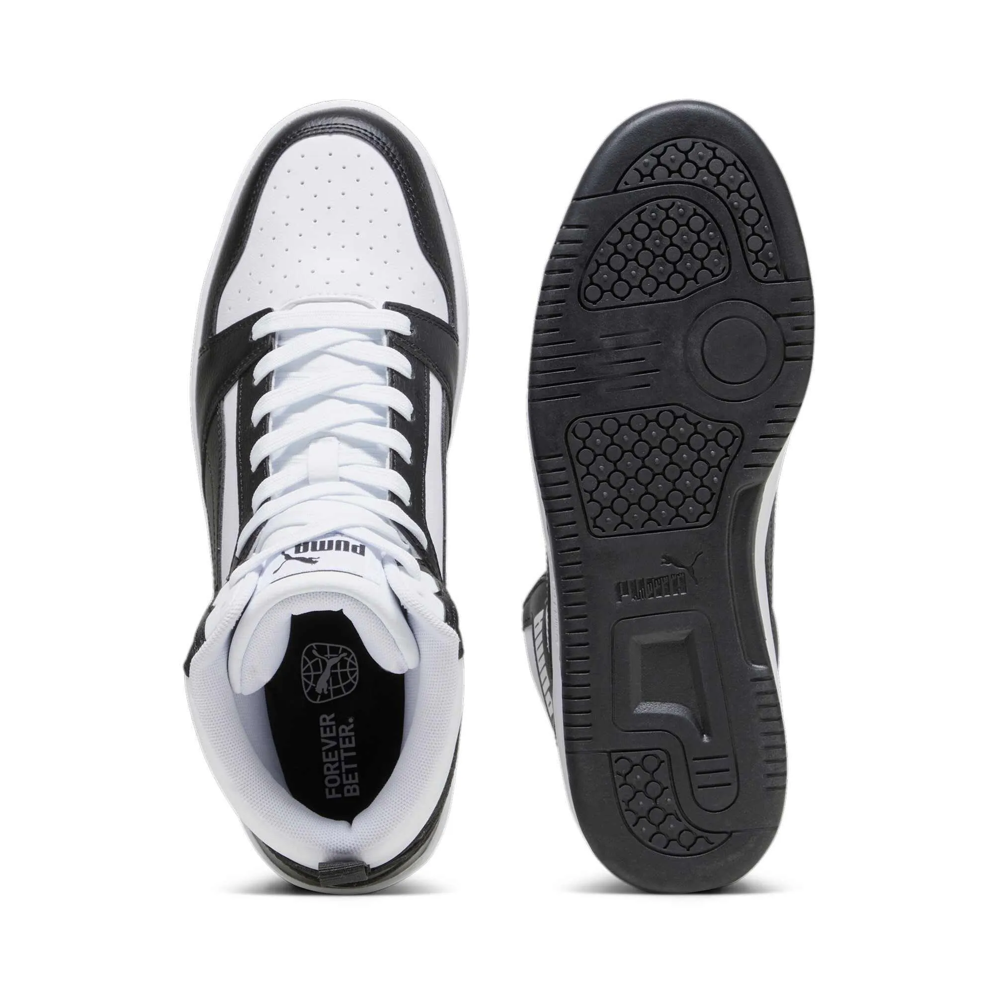 PUMA Rebound V6 Sneakers, White Black Shadow Gray White, 39 EU - immagine 6