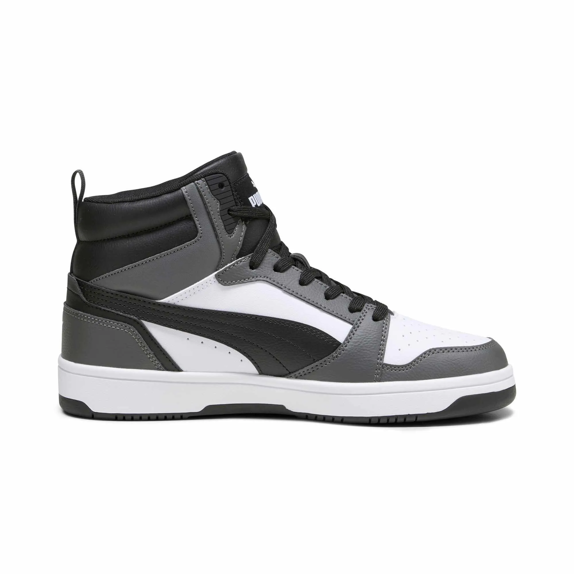 PUMA Rebound V6 Unisex Adult Sneakers - White Black Shadow Gray, 37.5 EU - immagine 5