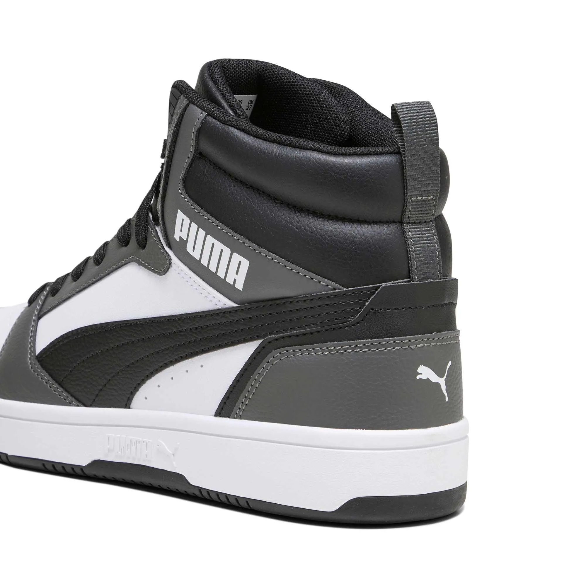 PUMA Rebound V6 Unisex Adult Sneakers, White Black Shadow Gray, 48.5 EU - immagine 4