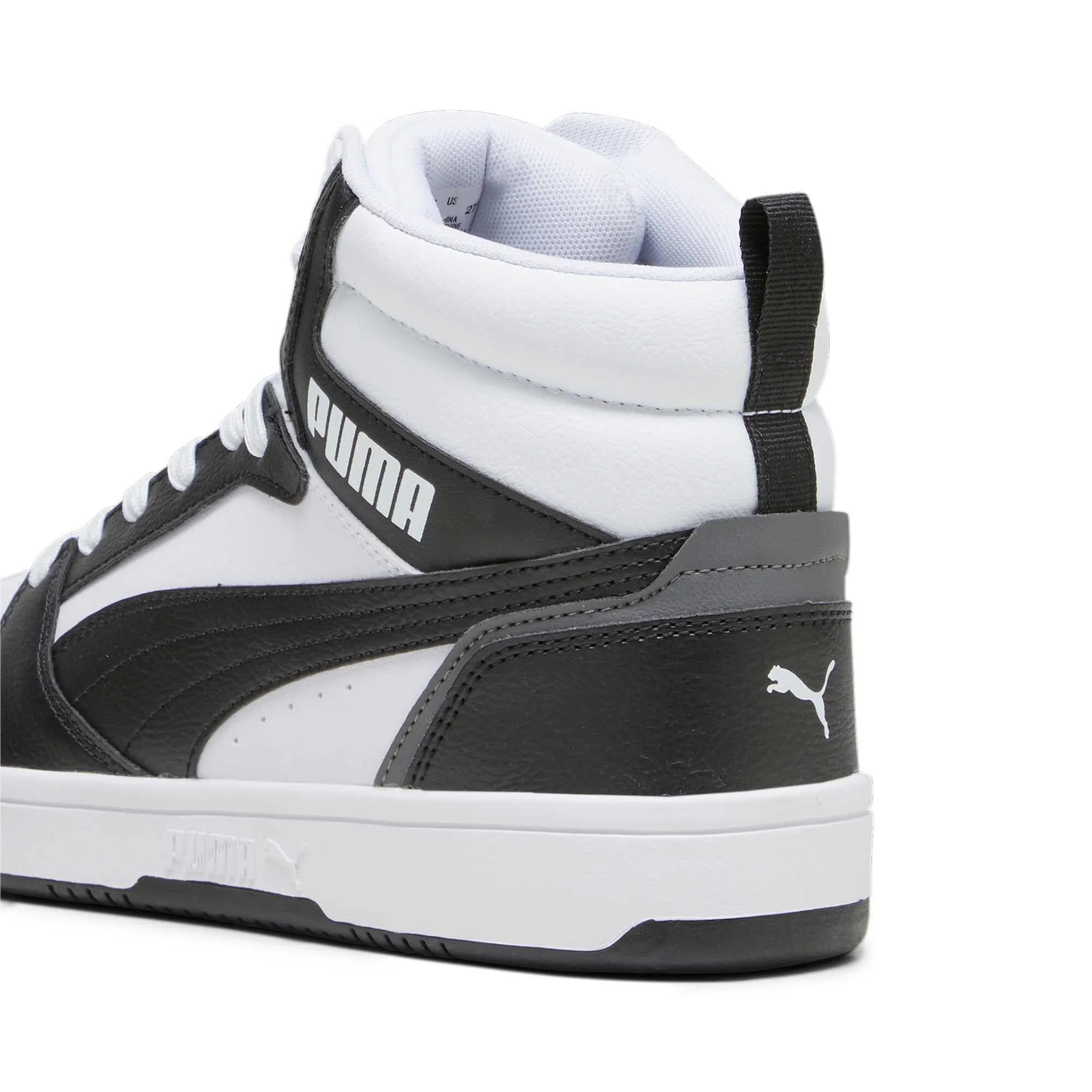Puma Rebound V6 Unisex Adult Sneakers, White Black Shadow Gray White, 44.5 EU - immagine 5