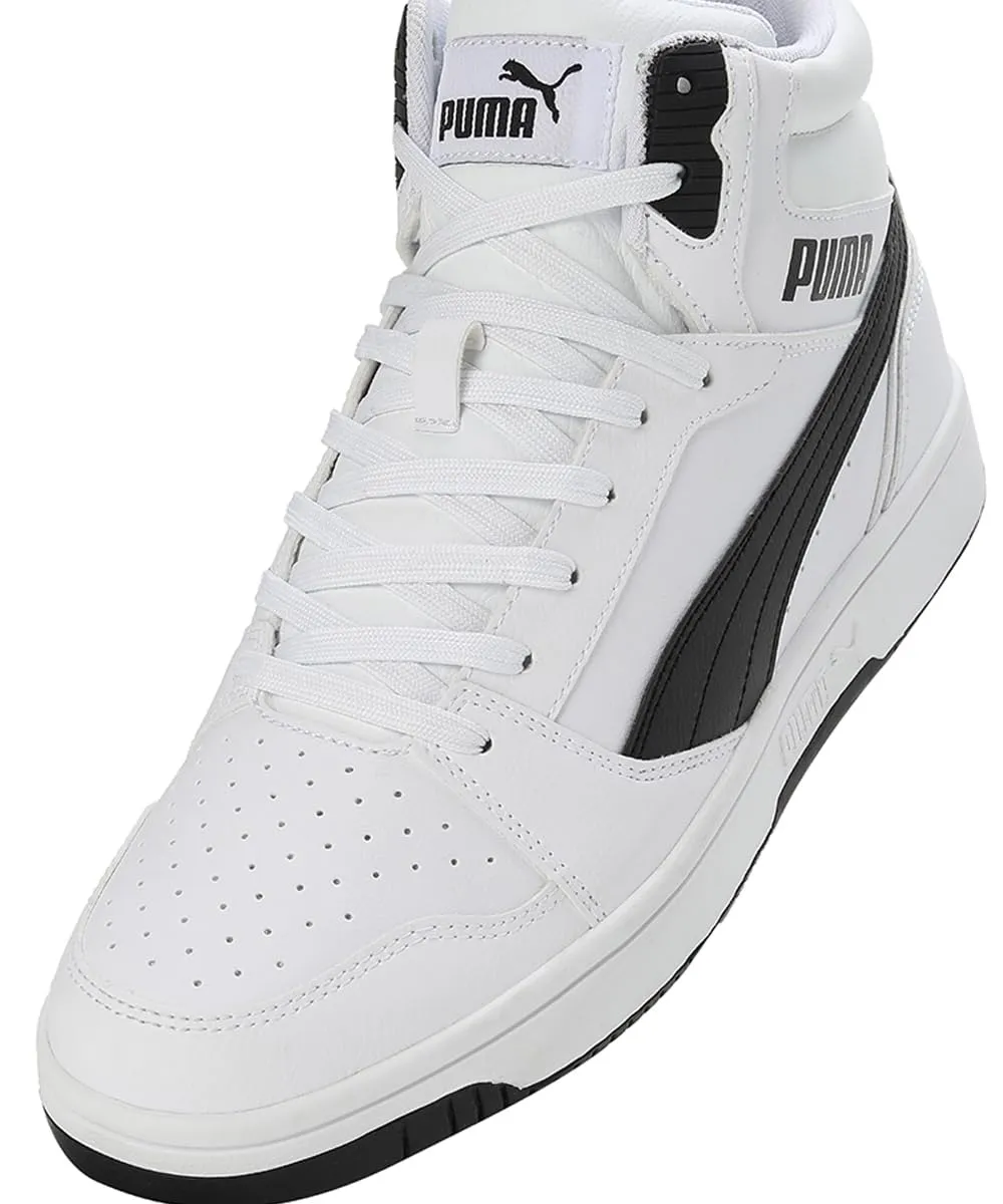 PUMA Rebound V6 Unisex Adult Sneakers, White Black, 39 EU - immagine 7