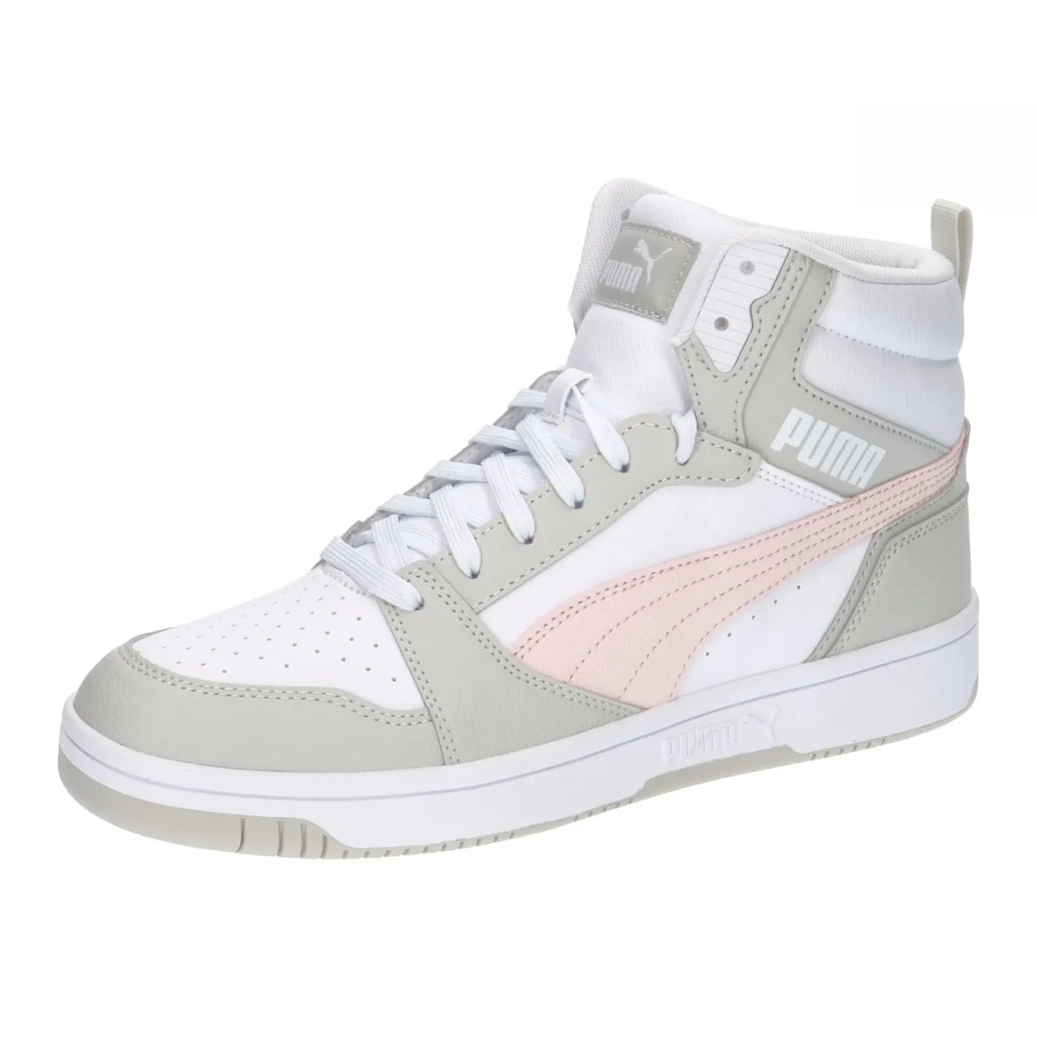 PUMA Rebound V6 Unisex Adult Sneakers, White Frosty Pink Sedate Gray, 37.5 EU - immagine 1