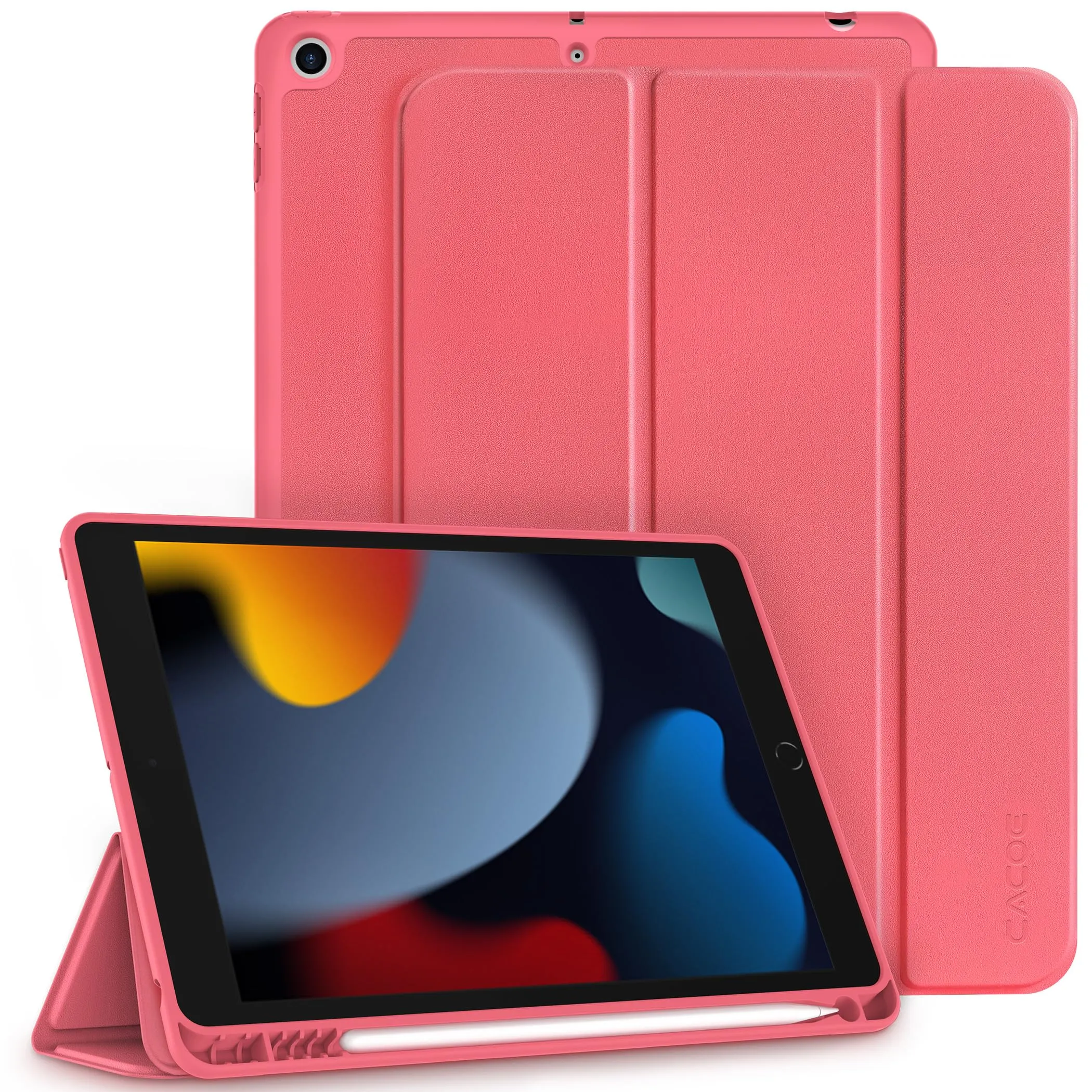 CACOE Cover per iPad 9a / 8a / 7a Generazione 10.2 pollici - Anguria rossa - immagine 1