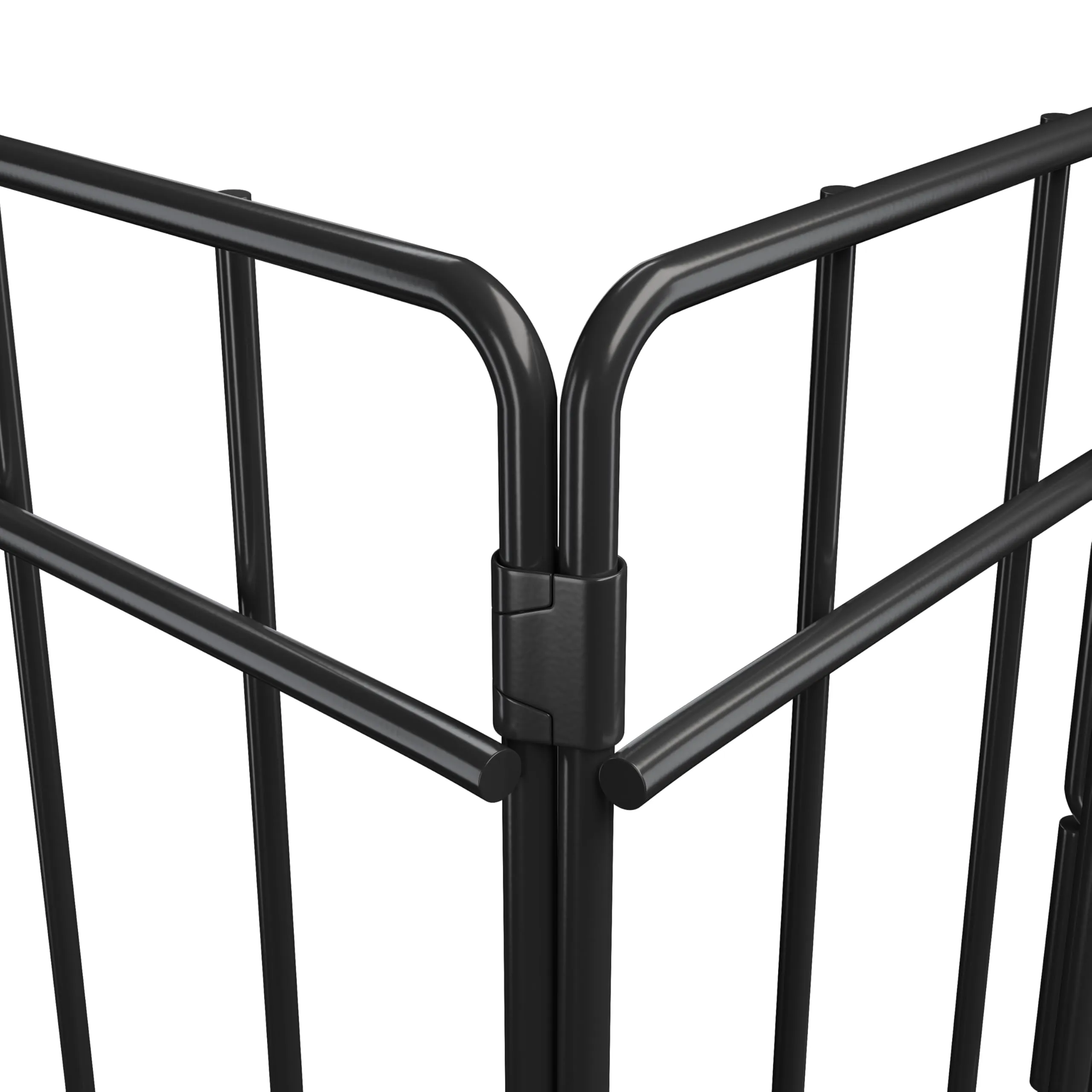 Yaheetech Recinto per Cani in Ferro Interno Esterno, 8 Pezzi, 61x76 cm, Nero - immagine 8