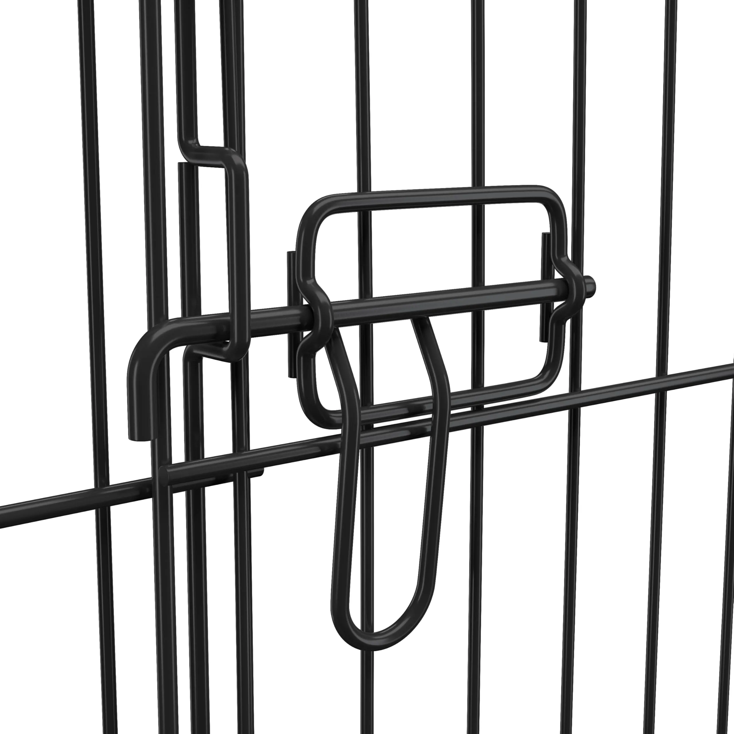 Yaheetech Recinto per Cani in Ferro Interno Esterno, 8 Pezzi, 61x76 cm, Nero - immagine 9