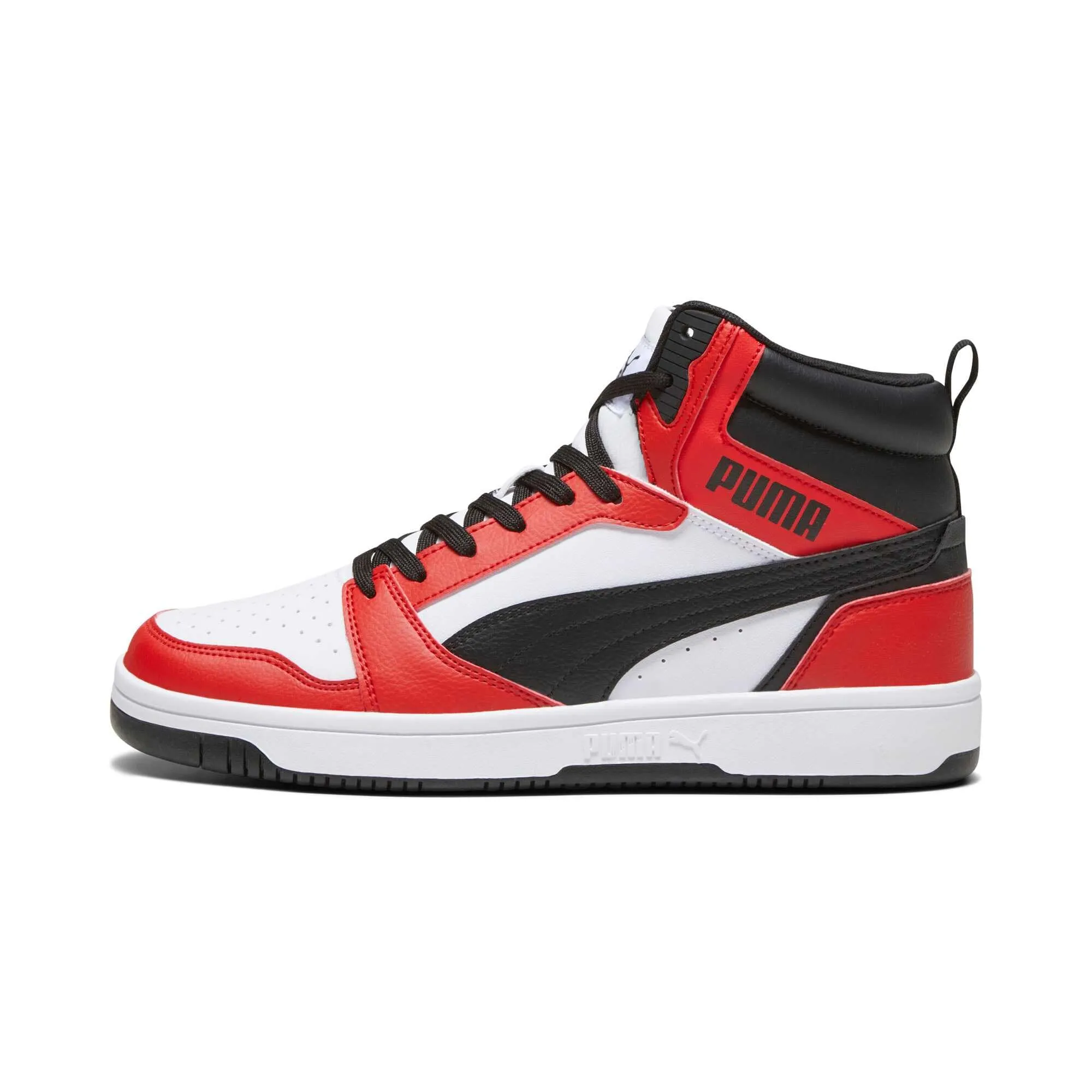 Puma Rebound V6 Unisex Sneakers - White Black For All Time Red, 39 EU - immagine 1