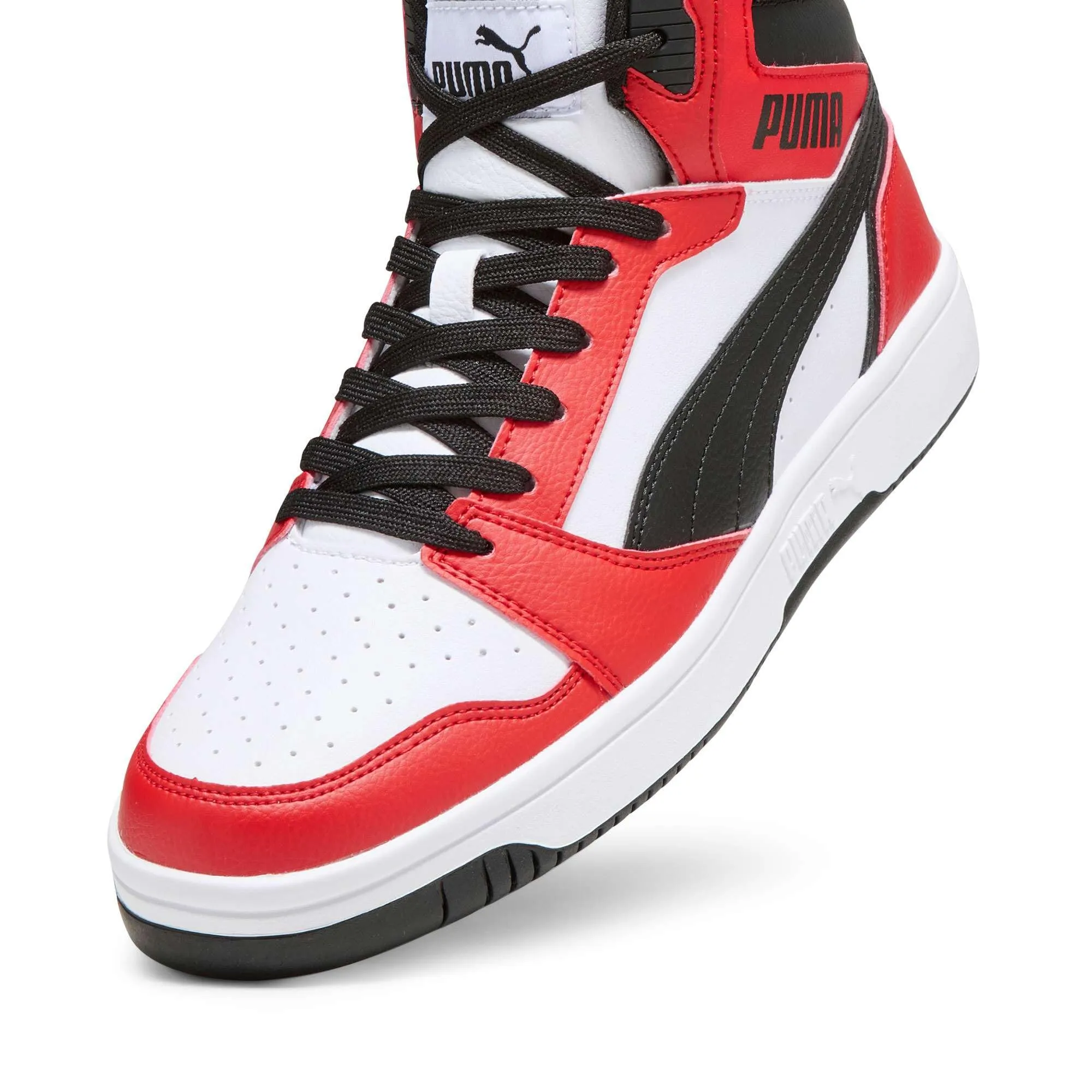 Puma Rebound V6 Unisex Sneakers - White Black For All Time Red, 39 EU - immagine 7