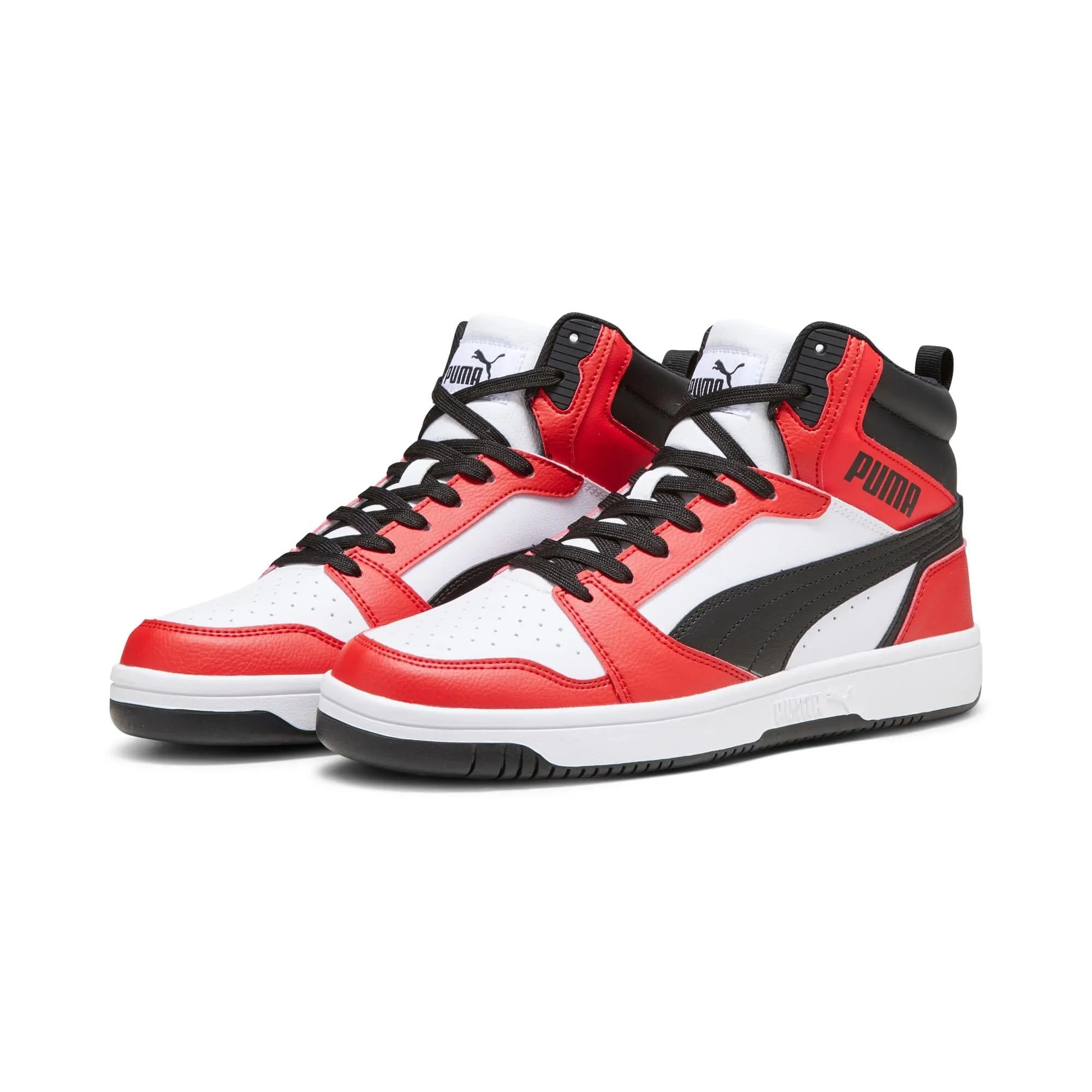 Puma Rebound V6 Unisex Sneakers - White Black For All Time Red, 39 EU - immagine 8