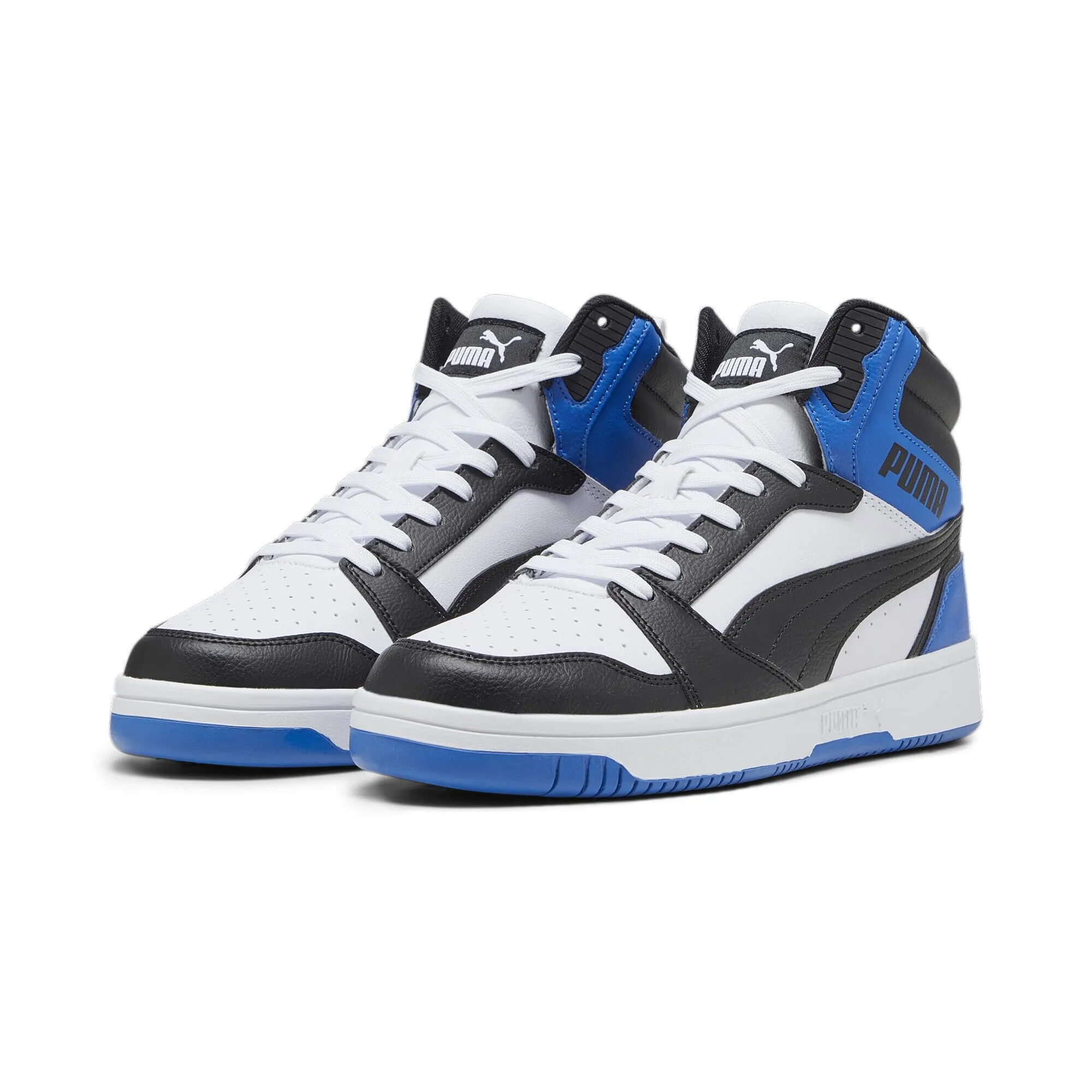 Puma Rebound V6 Unisex Sneakers - White Black Team Royal, 38 EU - immagine 3