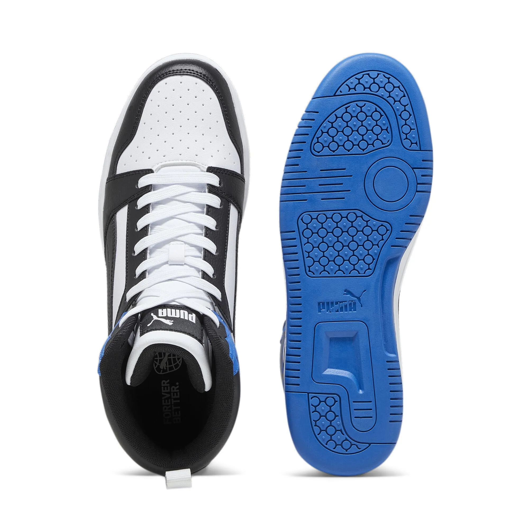 Puma Rebound V6 Unisex Sneakers - White Black Team Royal, 38 EU - immagine 6
