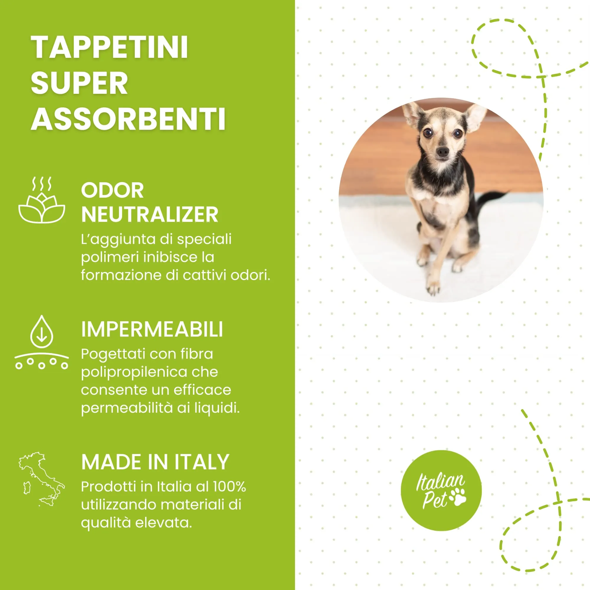 Italian Pet Traverse Cani e Gatti Super Assorbenti 60x90 cm (30 Pezzi) - immagine 5