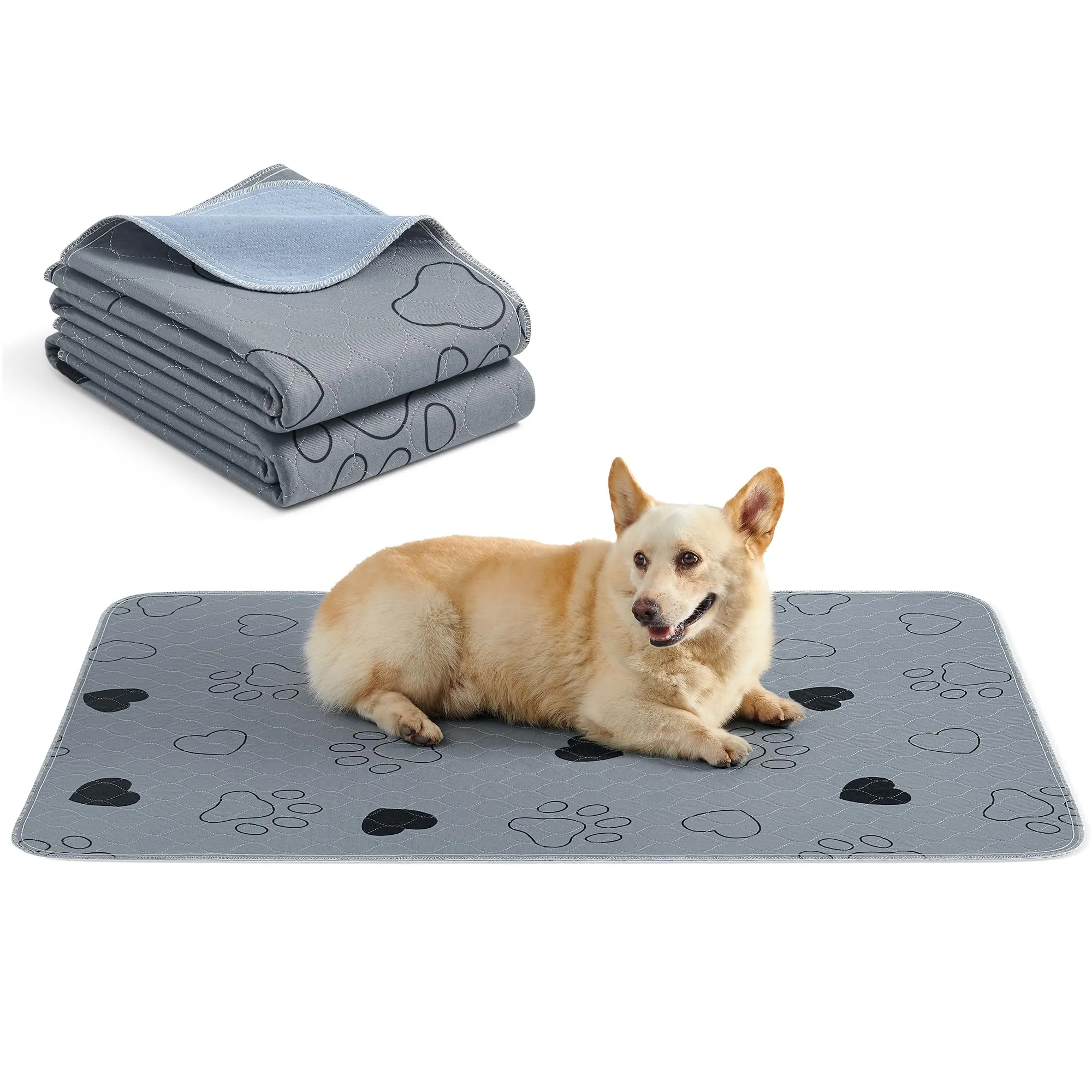 Feandrea Tappetini Lavabili per Cani, 2 Pezzi, 122 x 91 cm, Antiscivolo - immagine 1