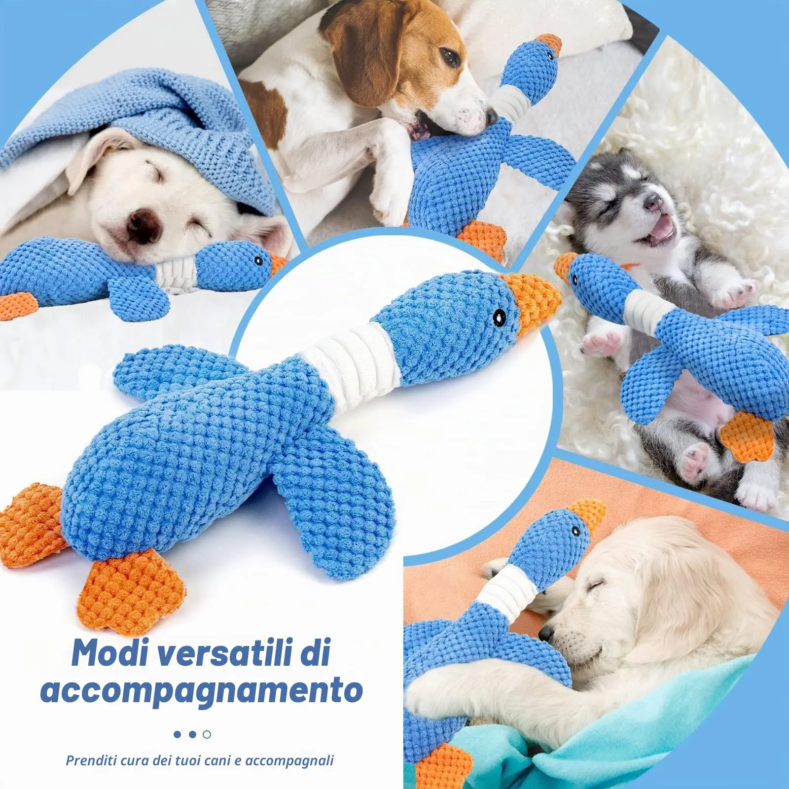 Vitscan Giocattolo di Peluche Interattivo a Forma di Anatra per Cuccioli e Cani di Piccola e Media Taglia - immagine 6