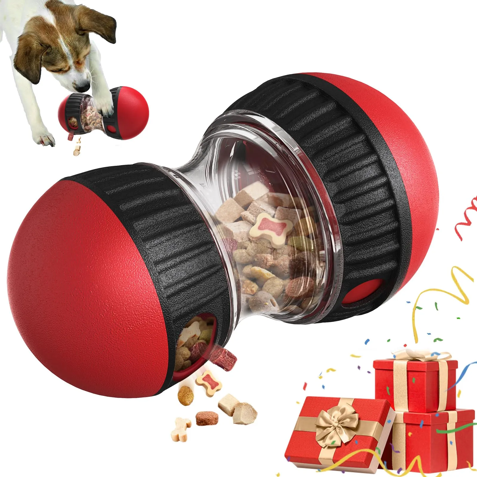 Dufuso Gioco di Intelligenza e Mangiatoia Lenta per Cani, Rouge - immagine 1