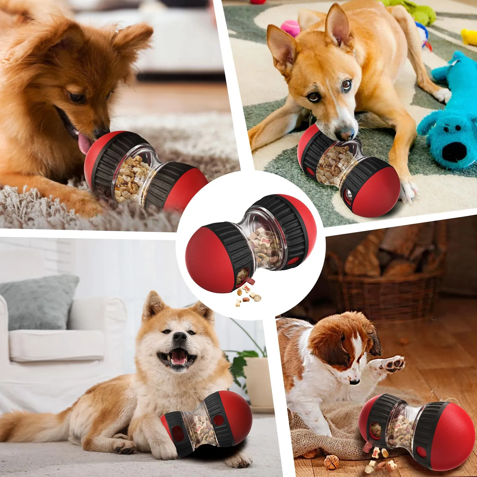 Dufuso Gioco di Intelligenza e Mangiatoia Lenta per Cani, Rouge - immagine 7