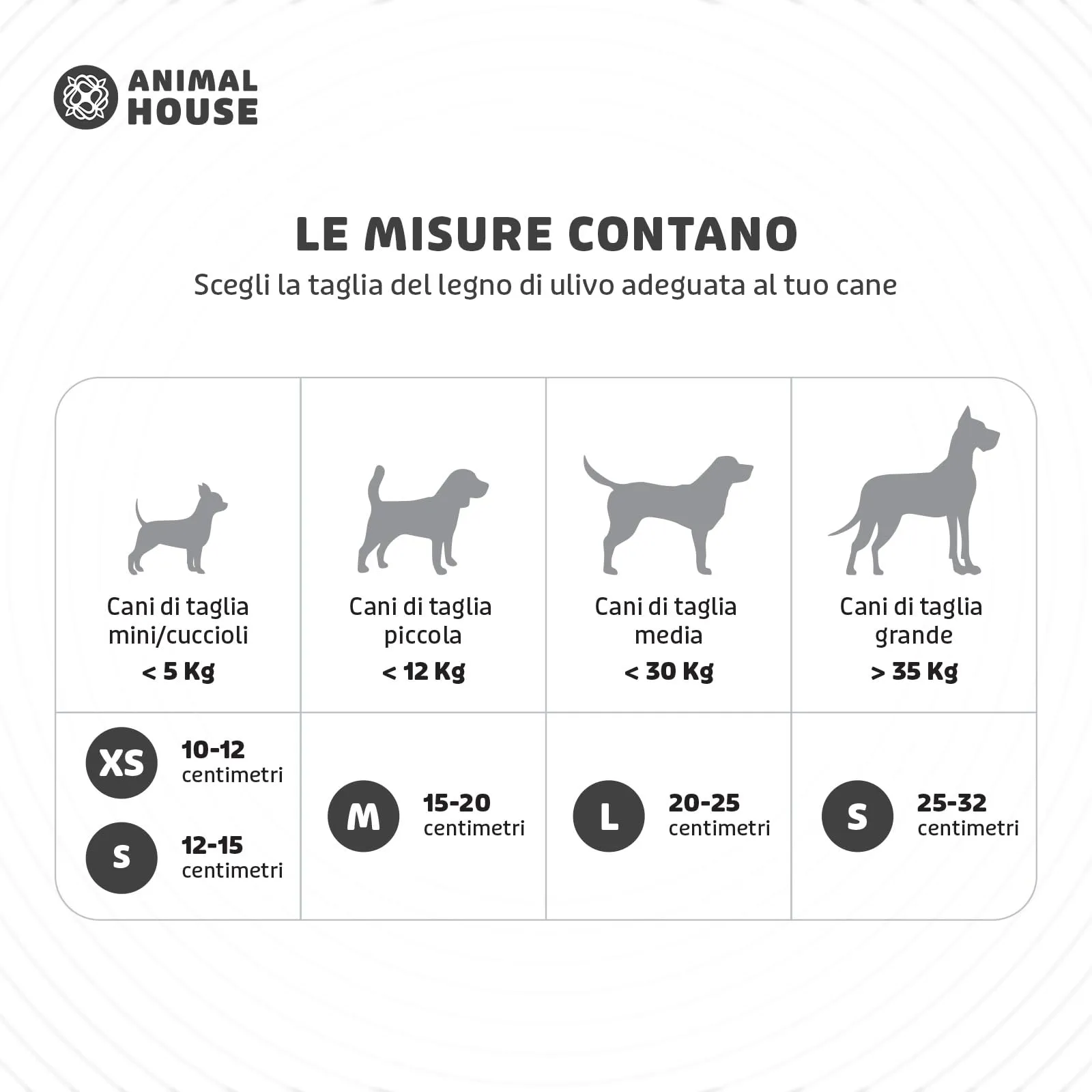 Animal House Set di 3 Legni d’Ulivo per Cani, 10-12 cm, XS - immagine 3