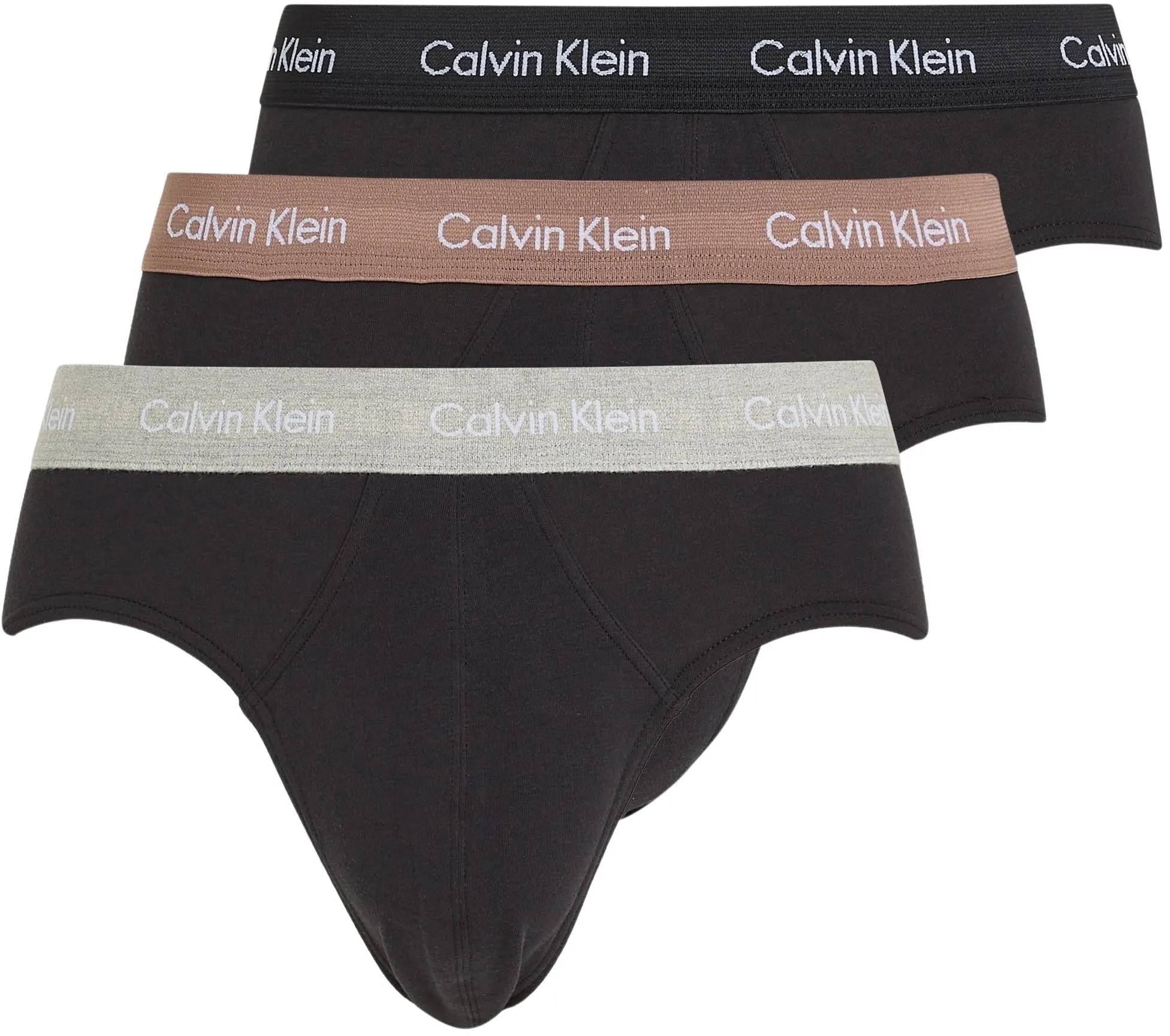 Calvin Klein Uomo Slip Hipster, 3 Pack, Black/Shade/Slate Turquoise, XL - immagine 1