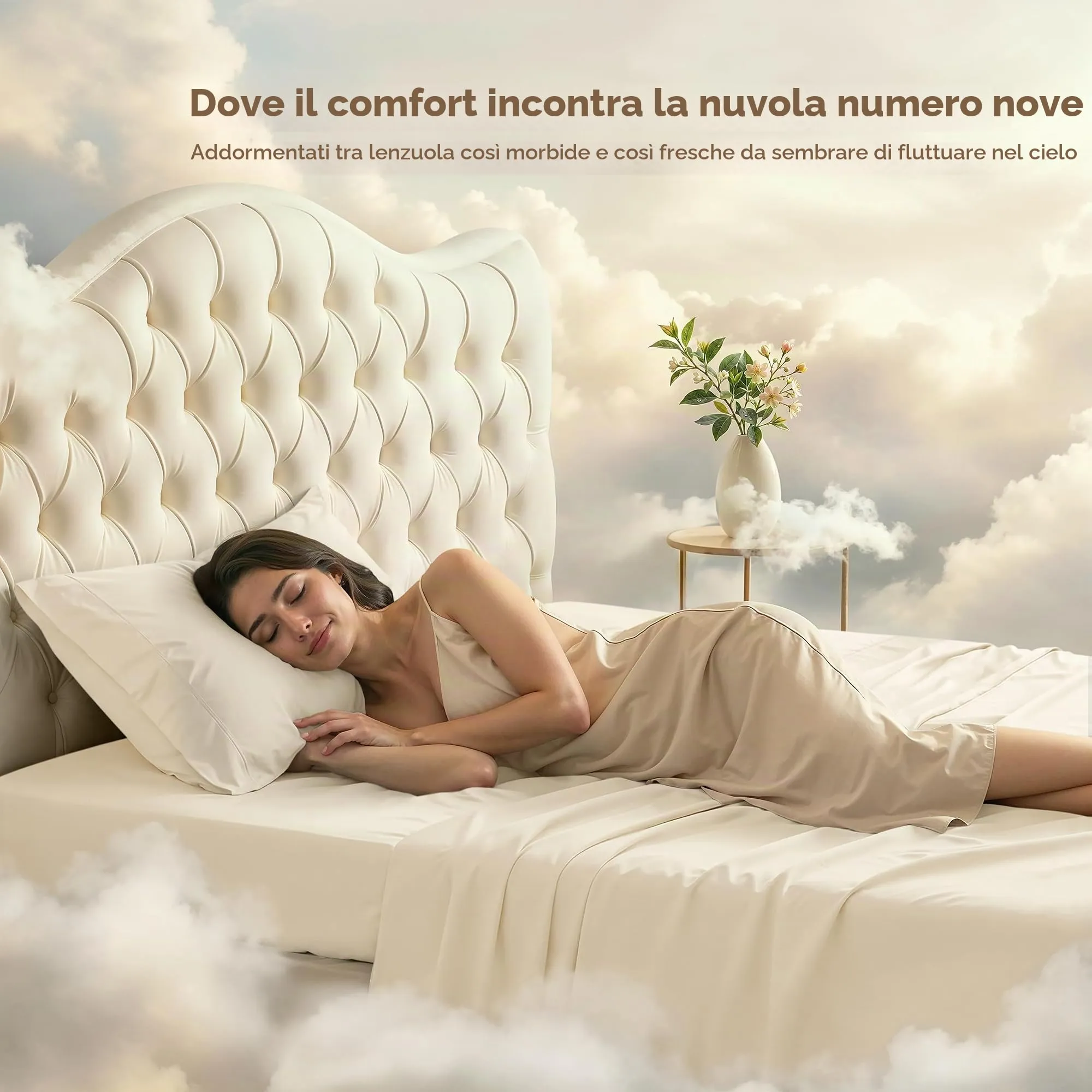 Utopia Bedding Set di lenzuola per letto singolo, 3 pezzi, Avorio, USA Twin - immagine 4