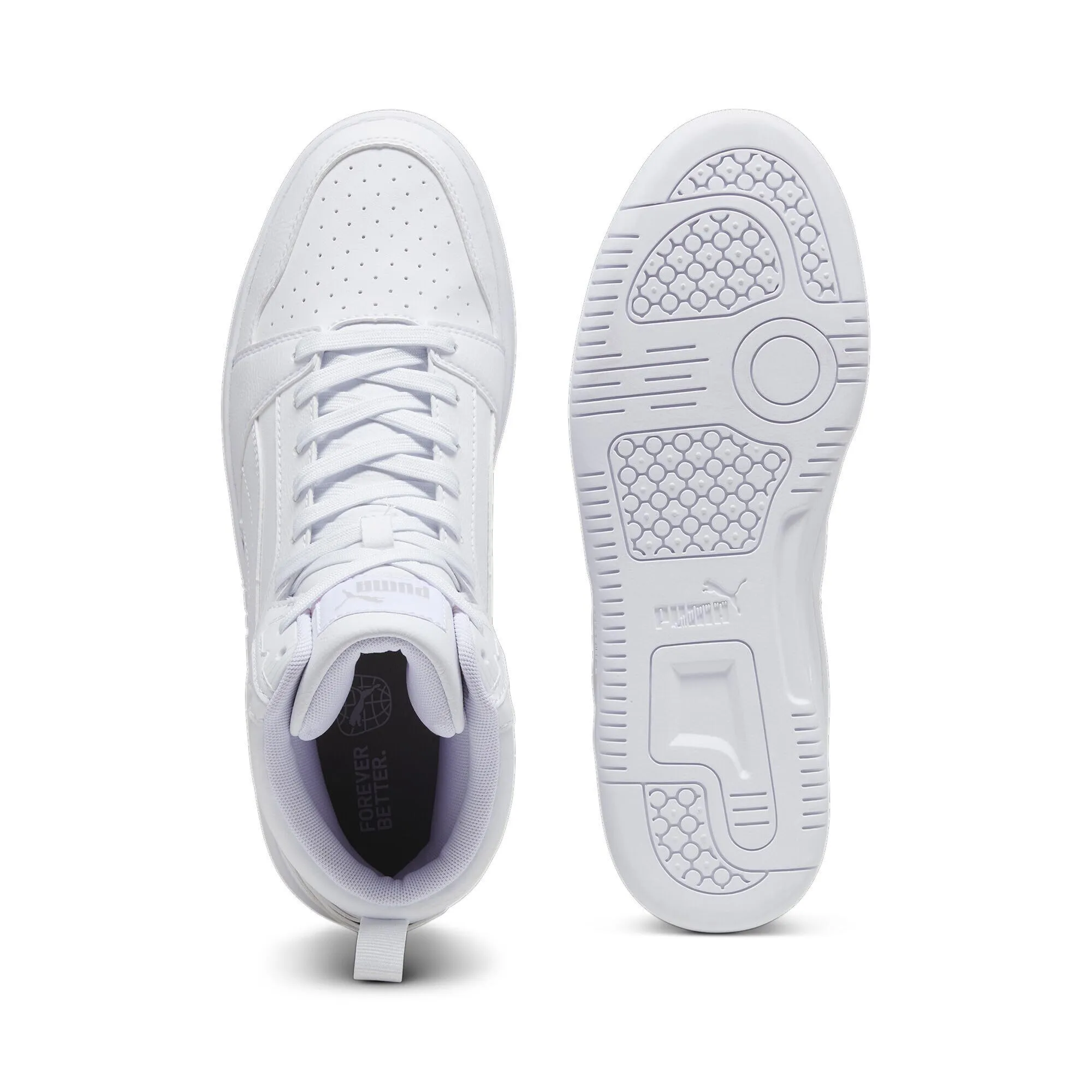 PUMA Rebound V6 Unisex Adult Sneakers, White White Cool Light Gray, 40 EU - immagine 5