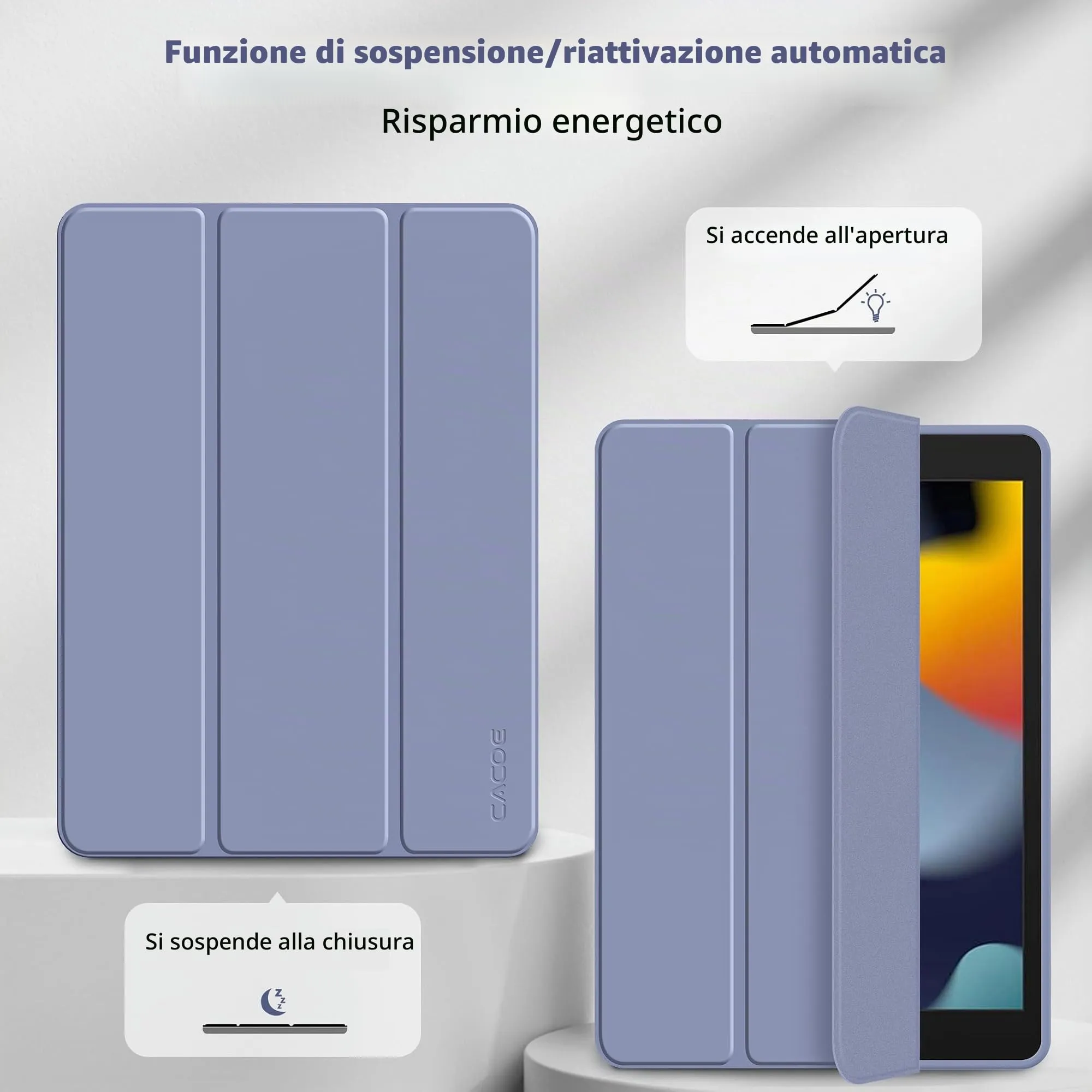 CACOE Cover per iPad 9ª / 8ª / 7ª Generazione 10,2 pollici - immagine 4