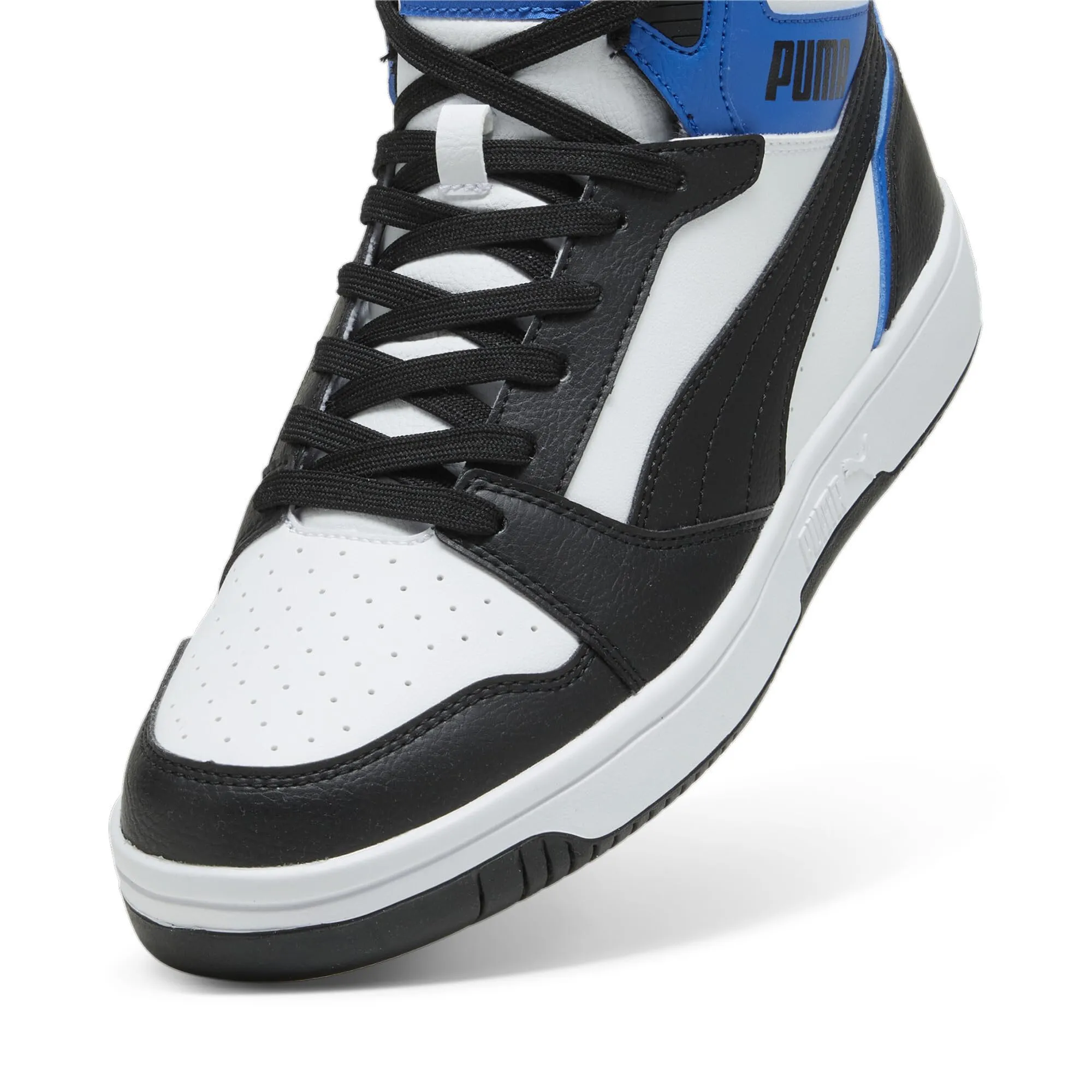 PUMA Rebound V6 Unisex Adult Sneakers, Black White Team Royal, 41 EU - immagine 8