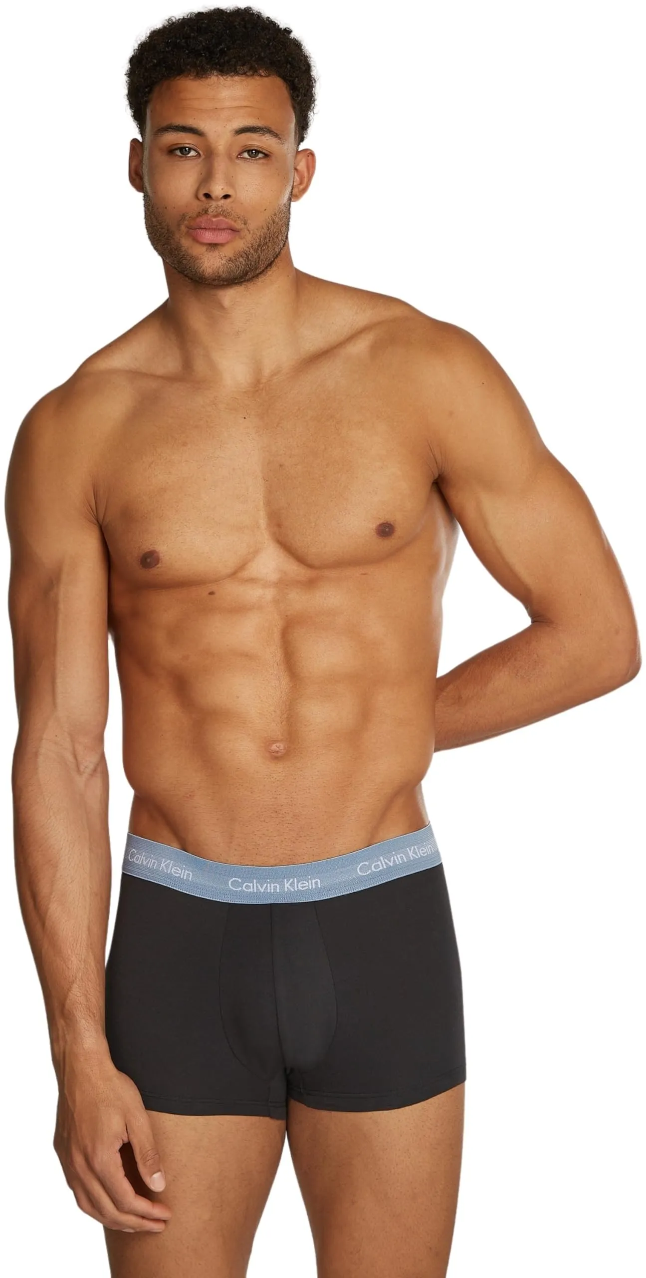 Calvin Klein Uomo Pantaloncini Boxer Vita Bassa, Confezione da 3, Nero (B- Ink, Ash, Troposphere), XL - immagine 7