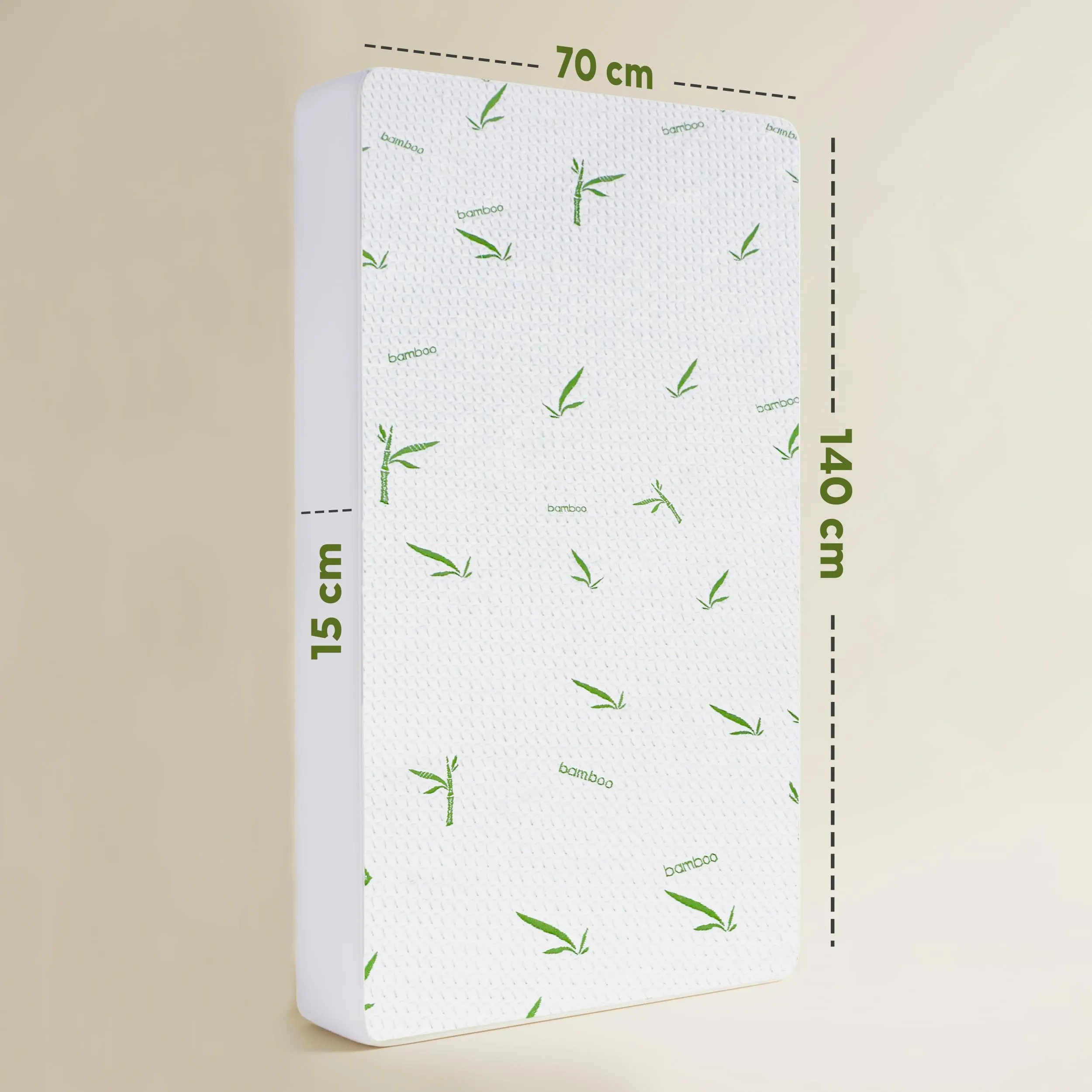 Utopia Bedding Coprimaterasso Viscosa Impermeabile 70 x 140 x 15 cm Traspirante - immagine 3